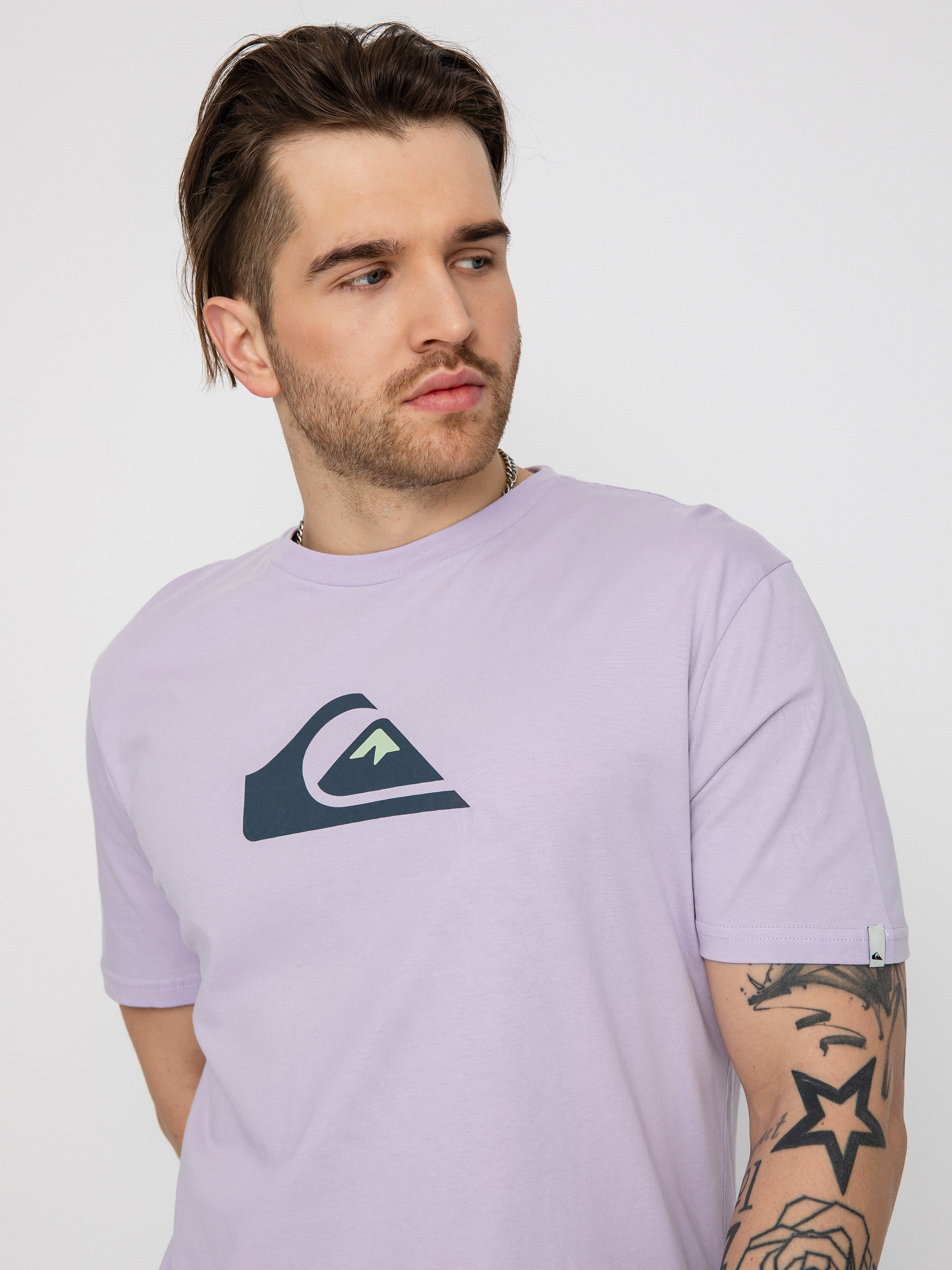 Quiksilver Comp Logo T-Shirt (pastel lilac)