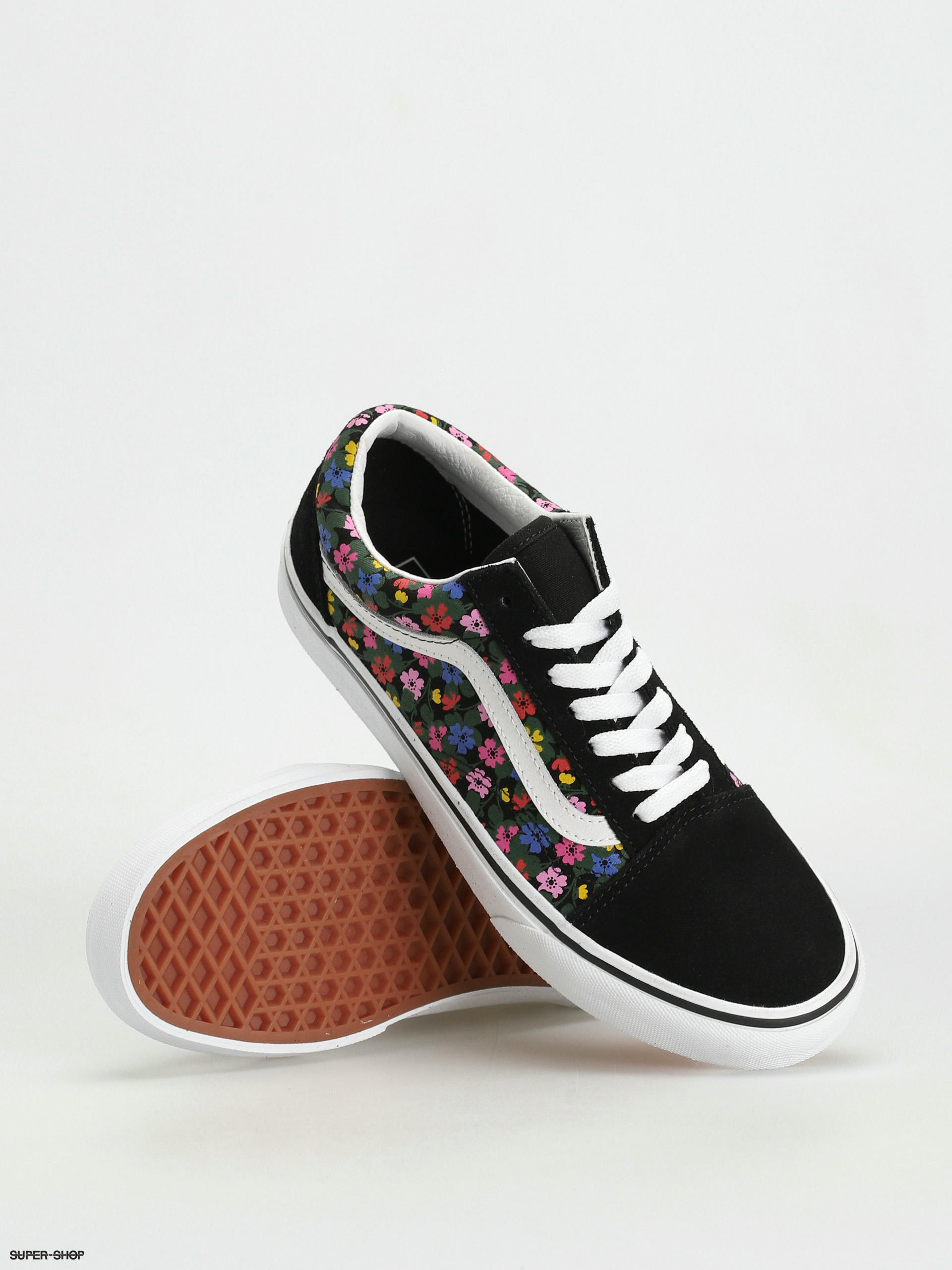 Vans old skool outlet lux floral womens shoes