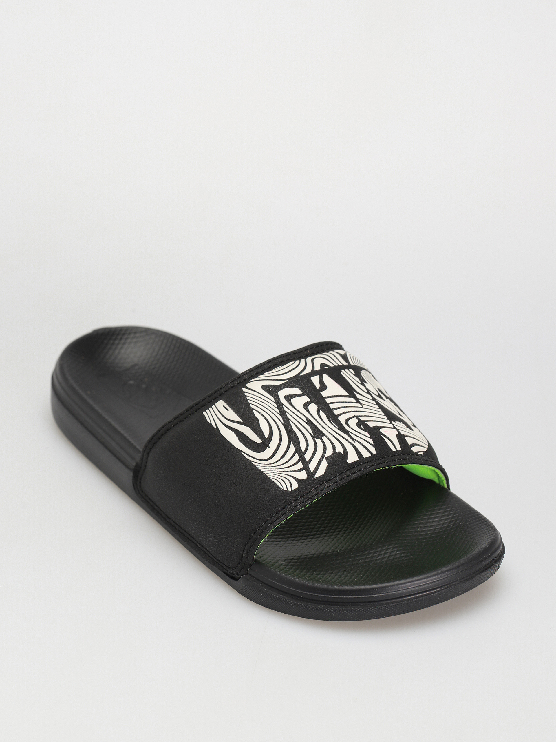 Vans La Costa Slide On Flip-flops (trippy grain black/black)