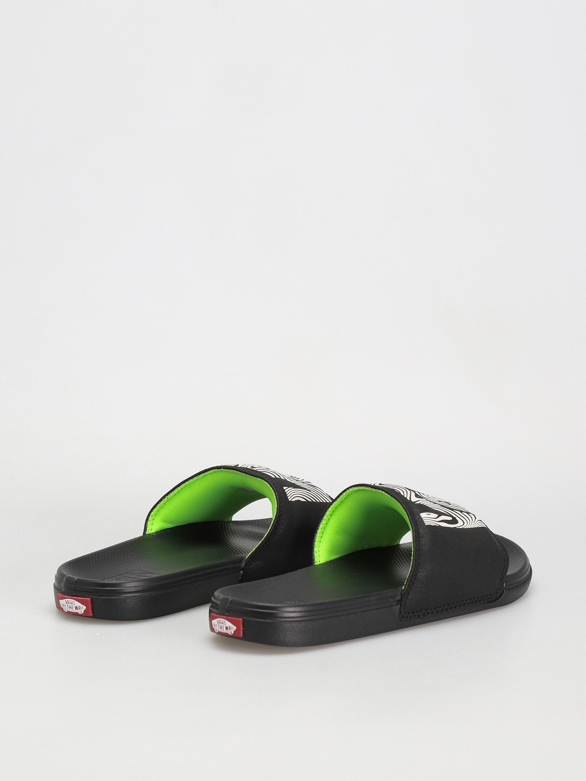 Vans La Costa Slide On Flip-flops (trippy grain black/black)