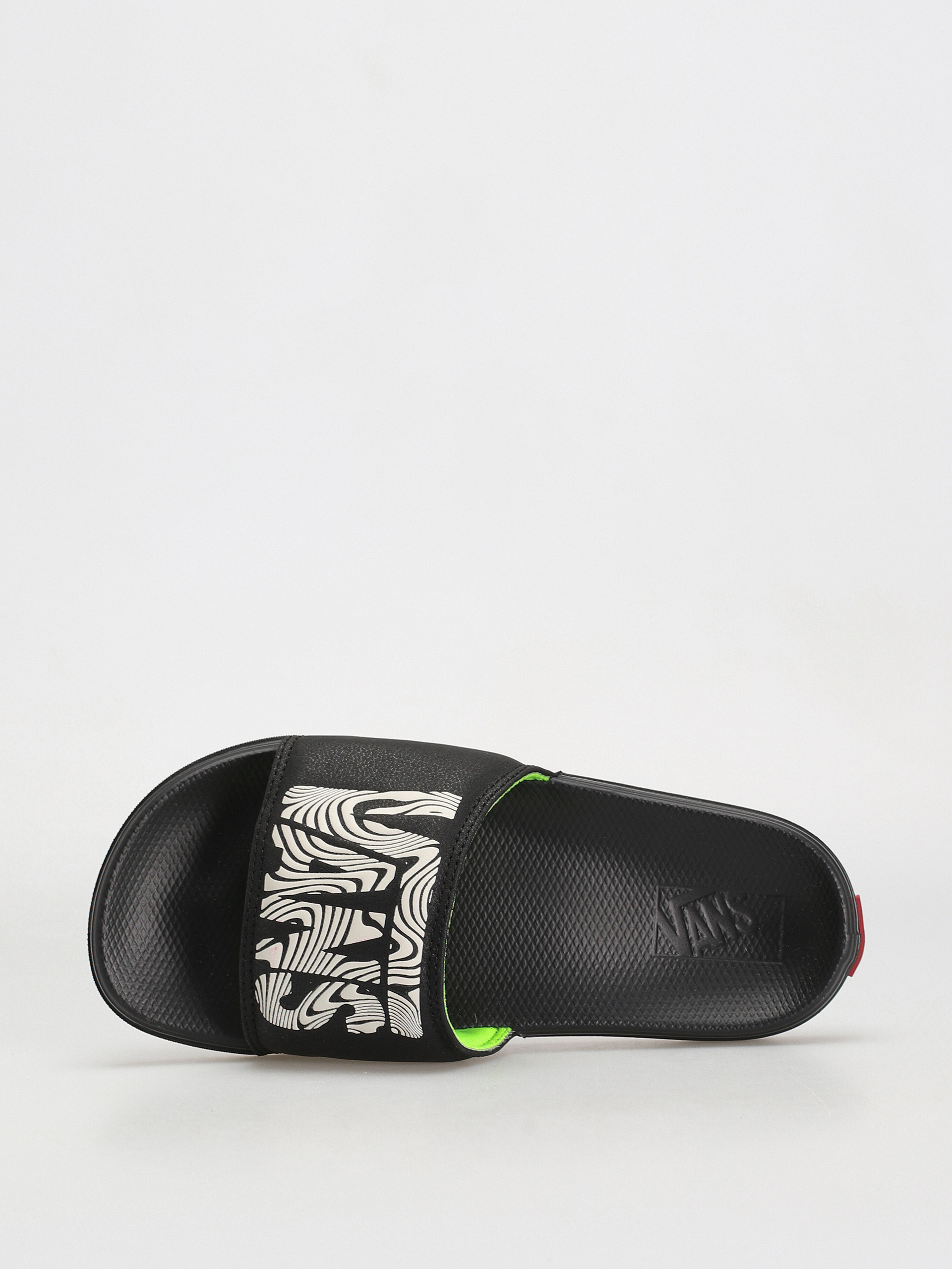 Vans La Costa Slide On Flip-flops (trippy grain black/black)