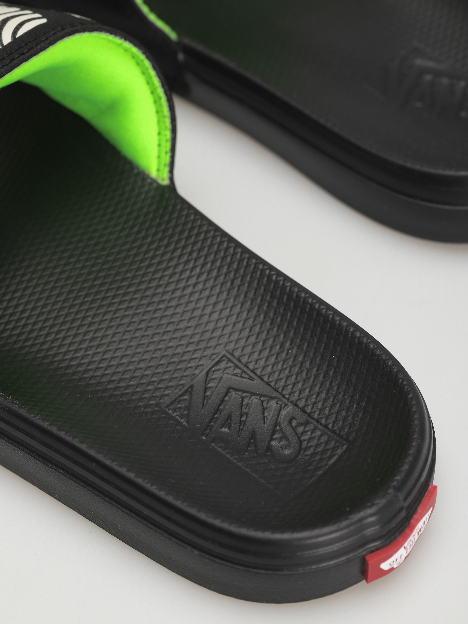 Vans La Costa Slide On Flip-flops (trippy grain black/black)