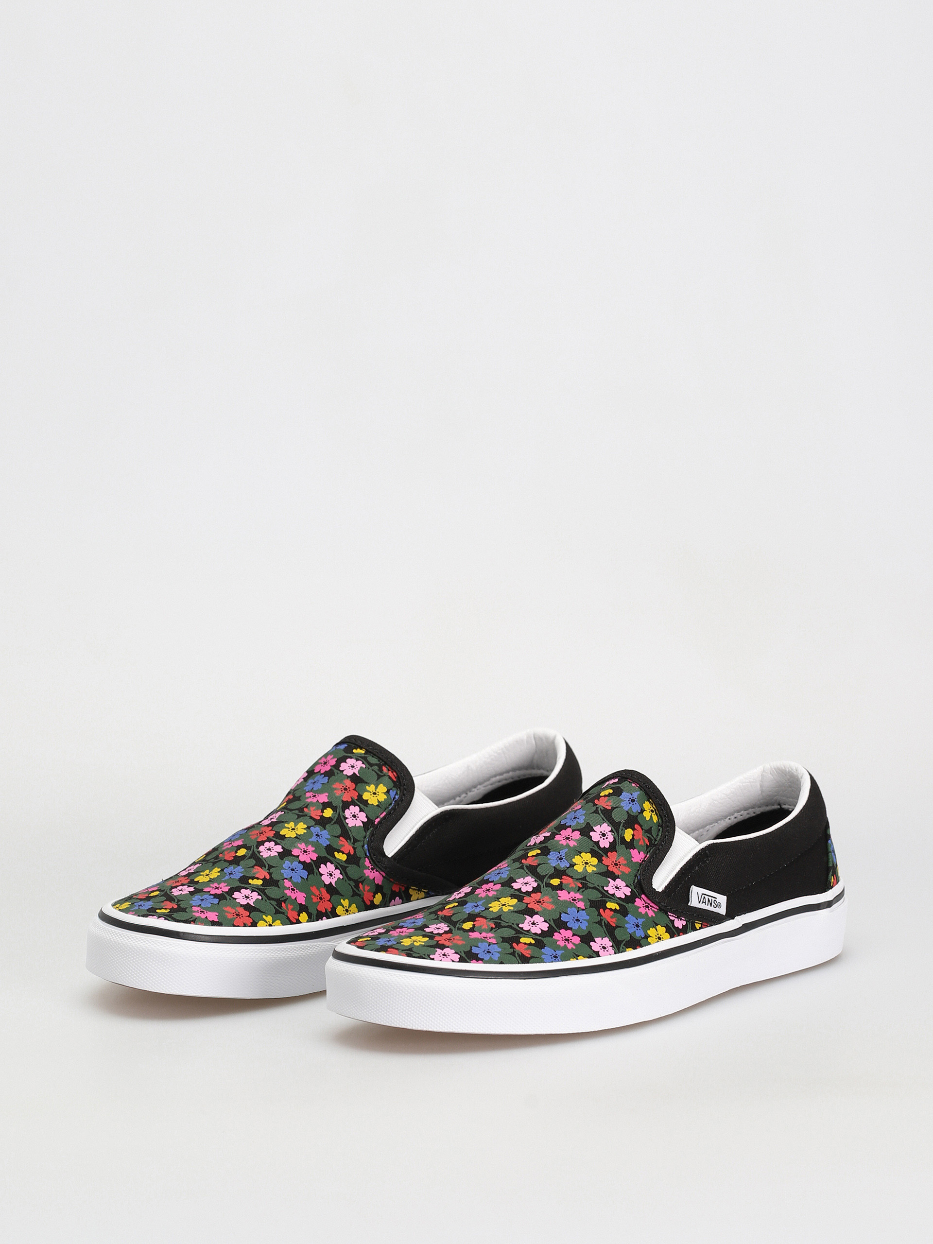 Vans Classic Slip On Shoes Wmn (floral black/white)