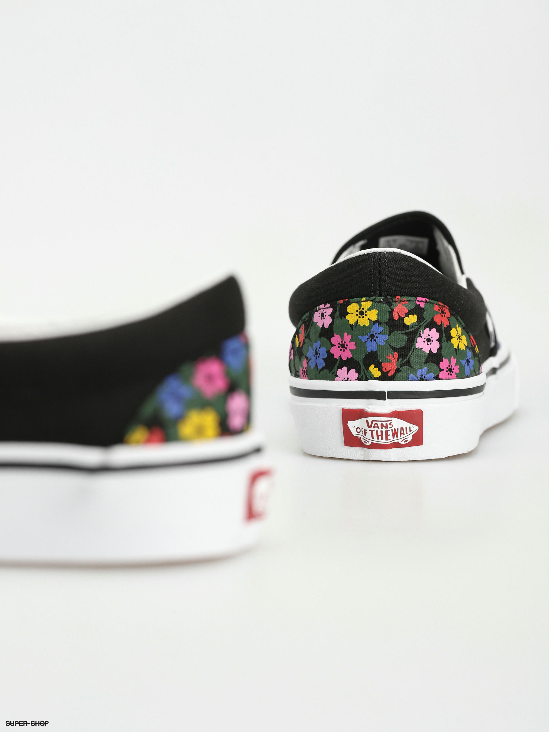 Checkered best sale floral vans