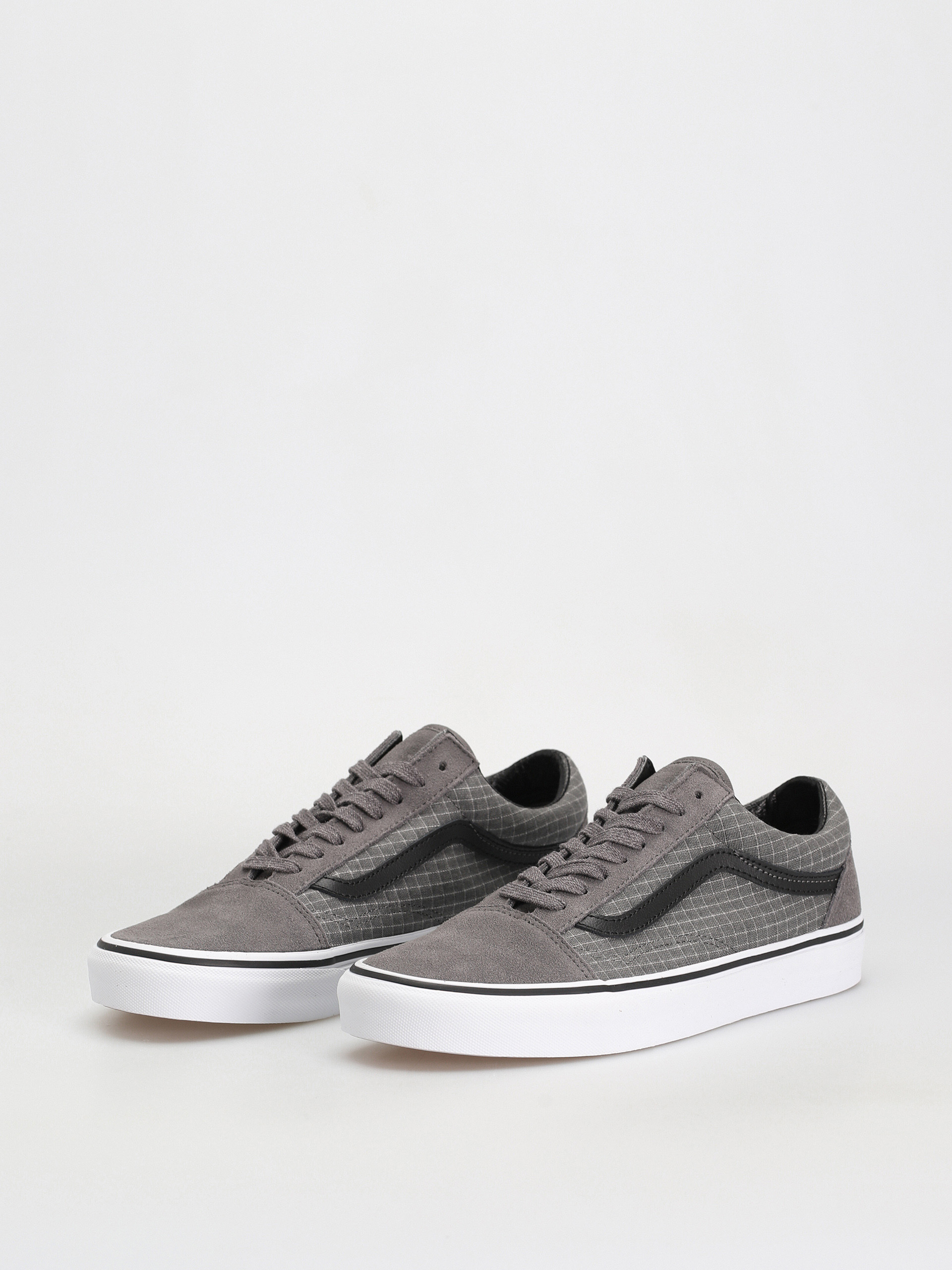 Vans Old Skool Shoes (ripstop canvas pewter/true white)