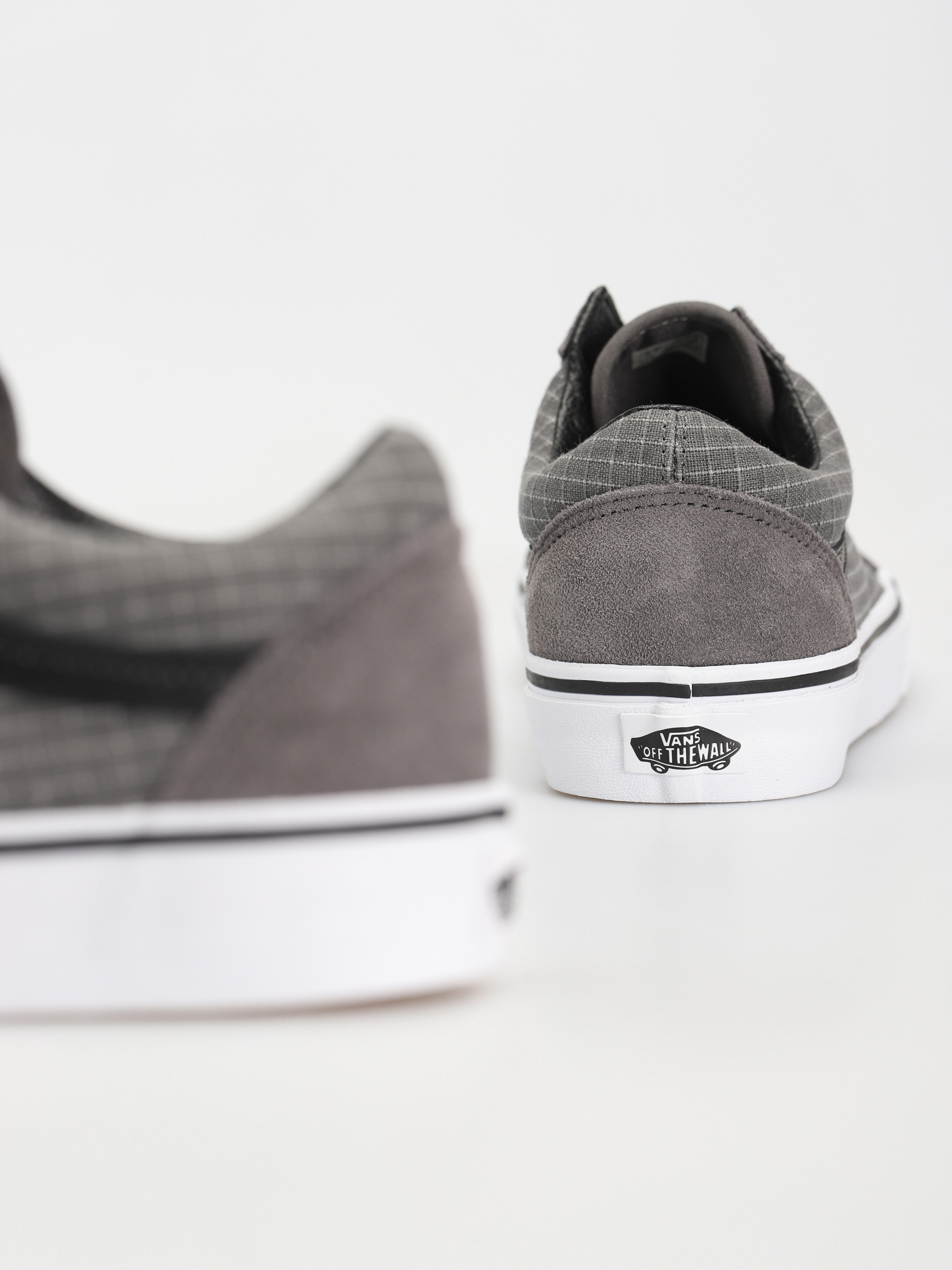 Vans Old Skool Shoes (ripstop canvas pewter/true white)