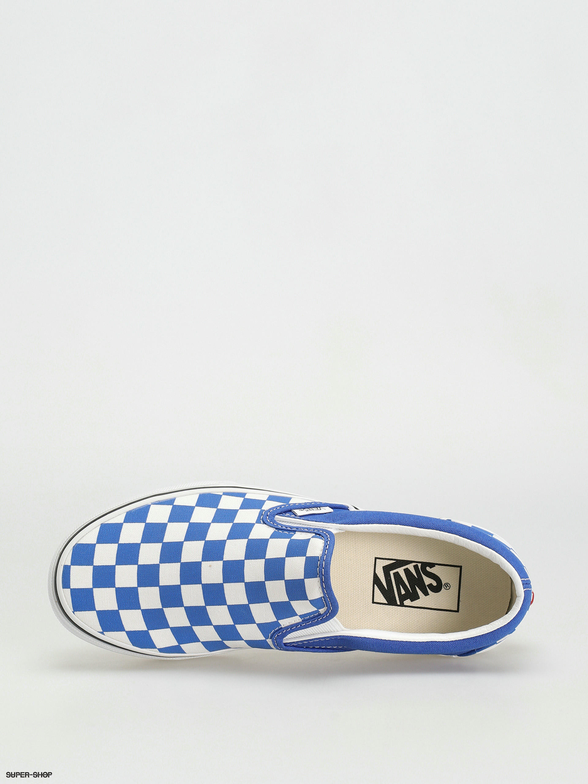 Vans hot sale gingham blue