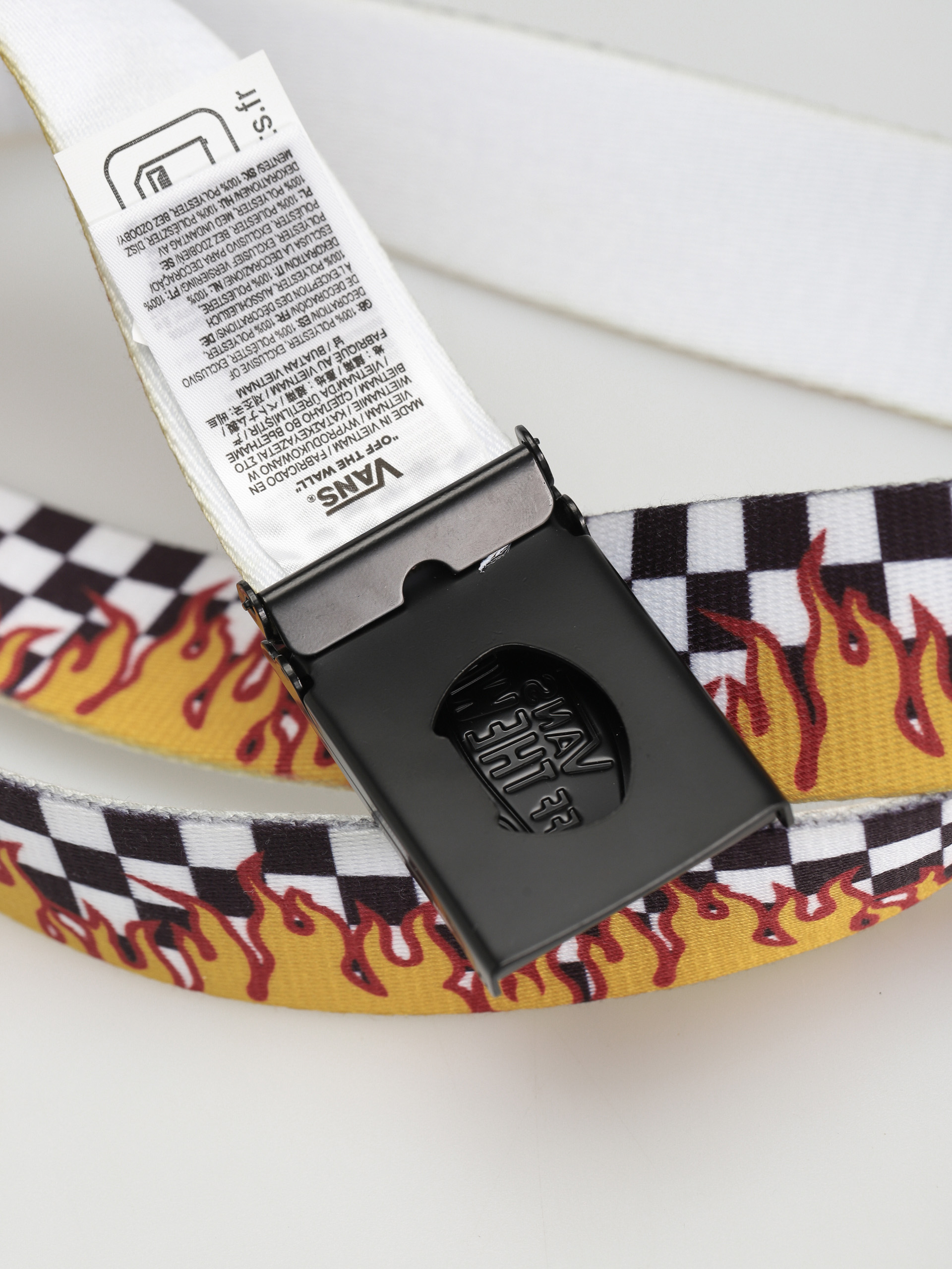 Black and outlet white vans belt