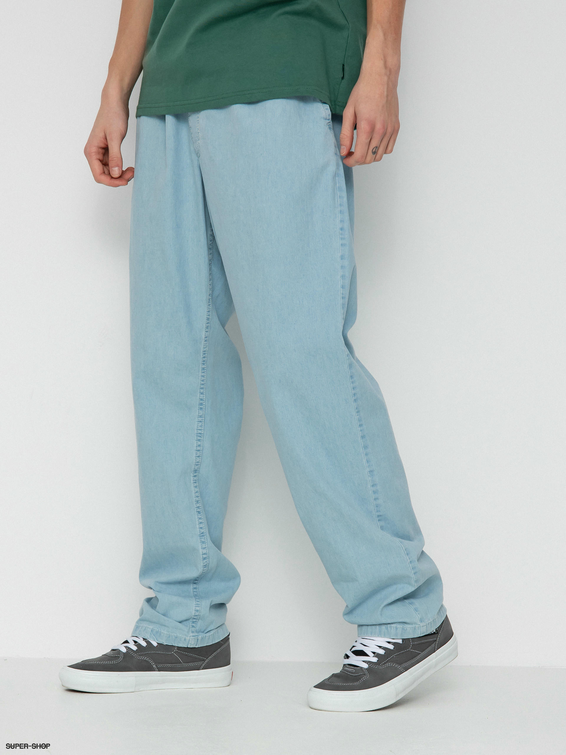 Vans Range Denim Louniwe Tapered Elastic Pants blue light stonewash