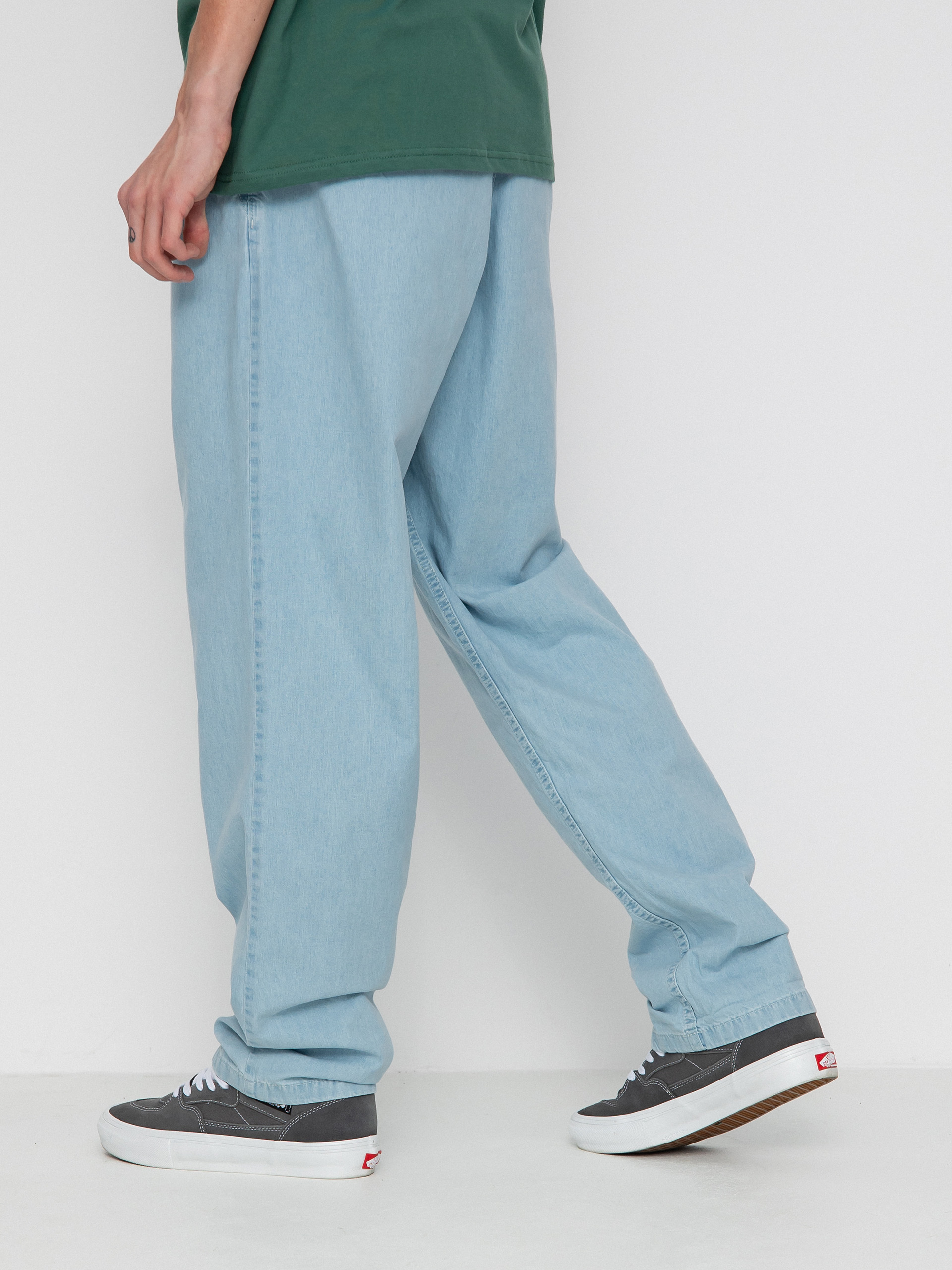 【美品】LOHEN ローヘン denim pants 36 Vans Range Denim Louniwe Tapered Elastic Pants - blue (light