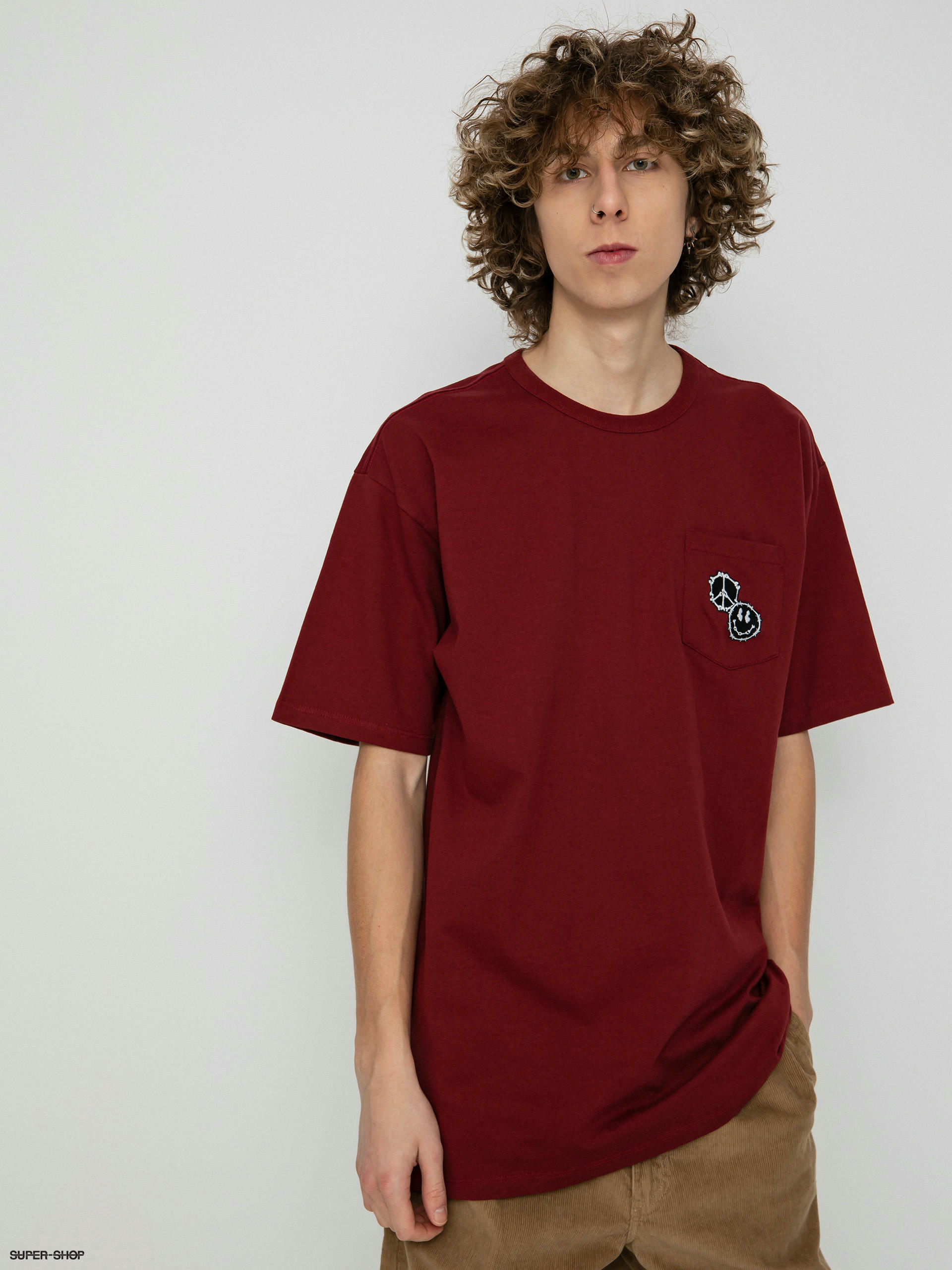 Vans t best sale shirt maroon