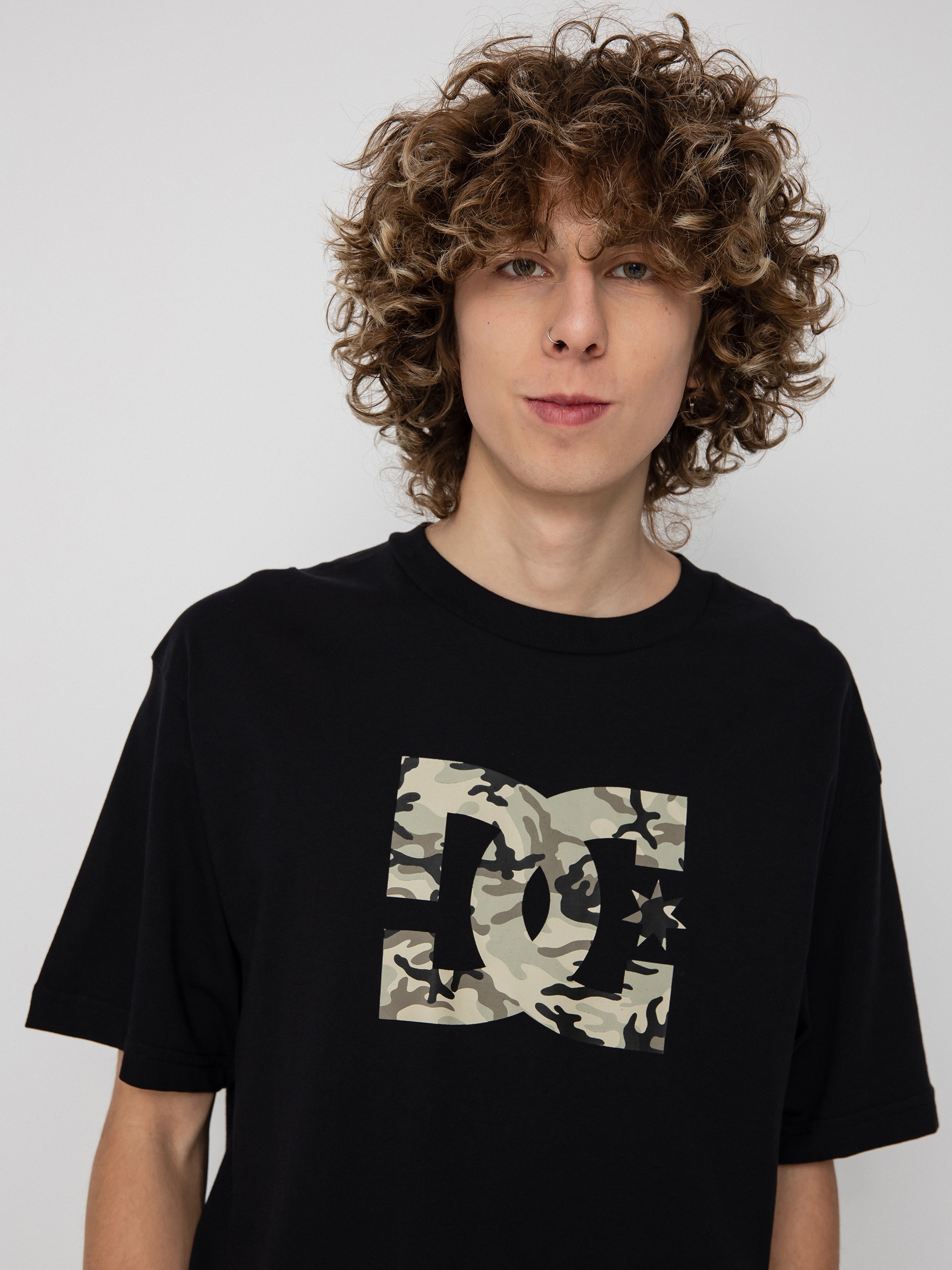 DC Star Fill T-Shirt (black/stone camo)