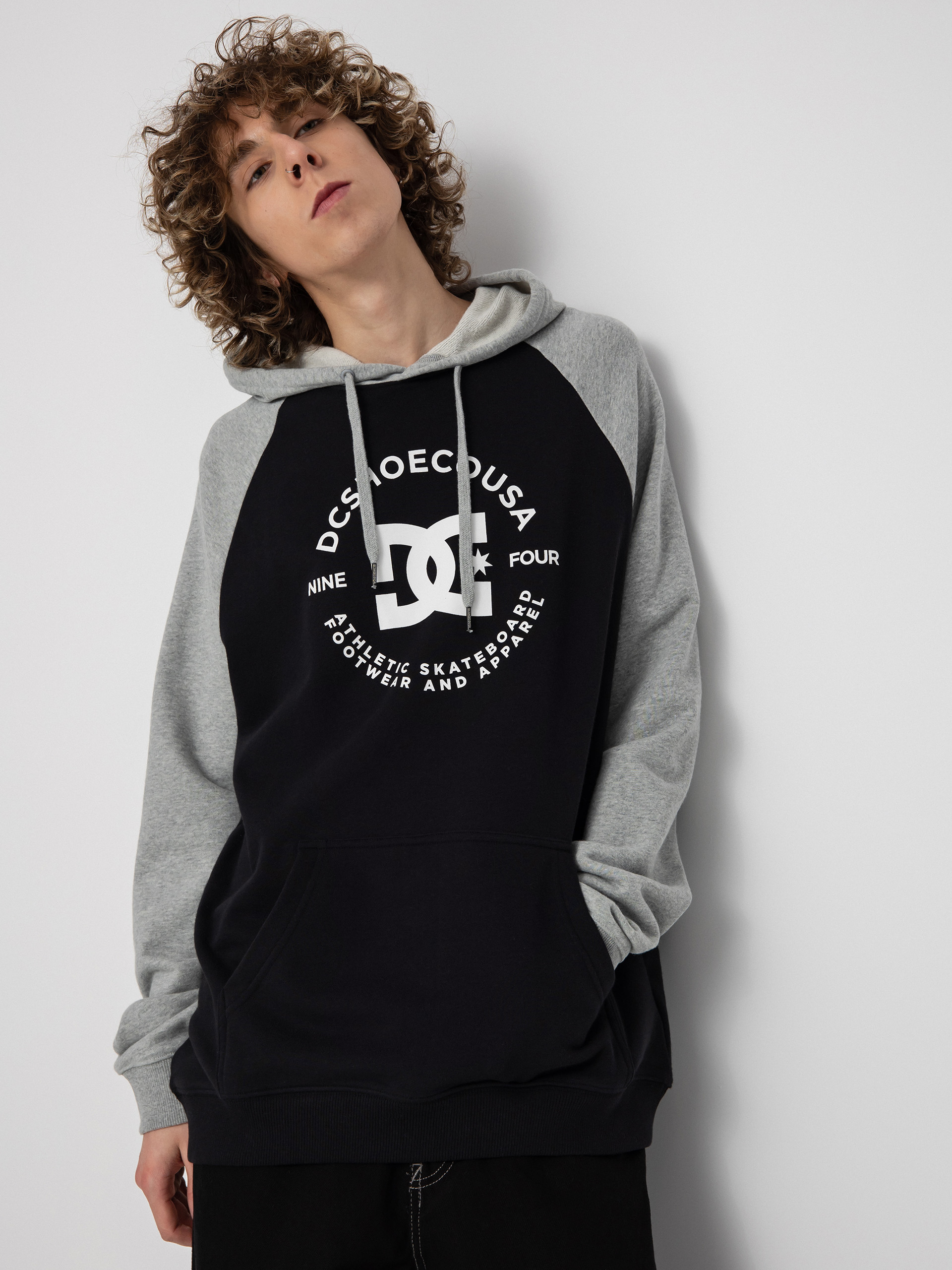 DC Star Pilot Raglan HD Hoodie (black/grey heather)