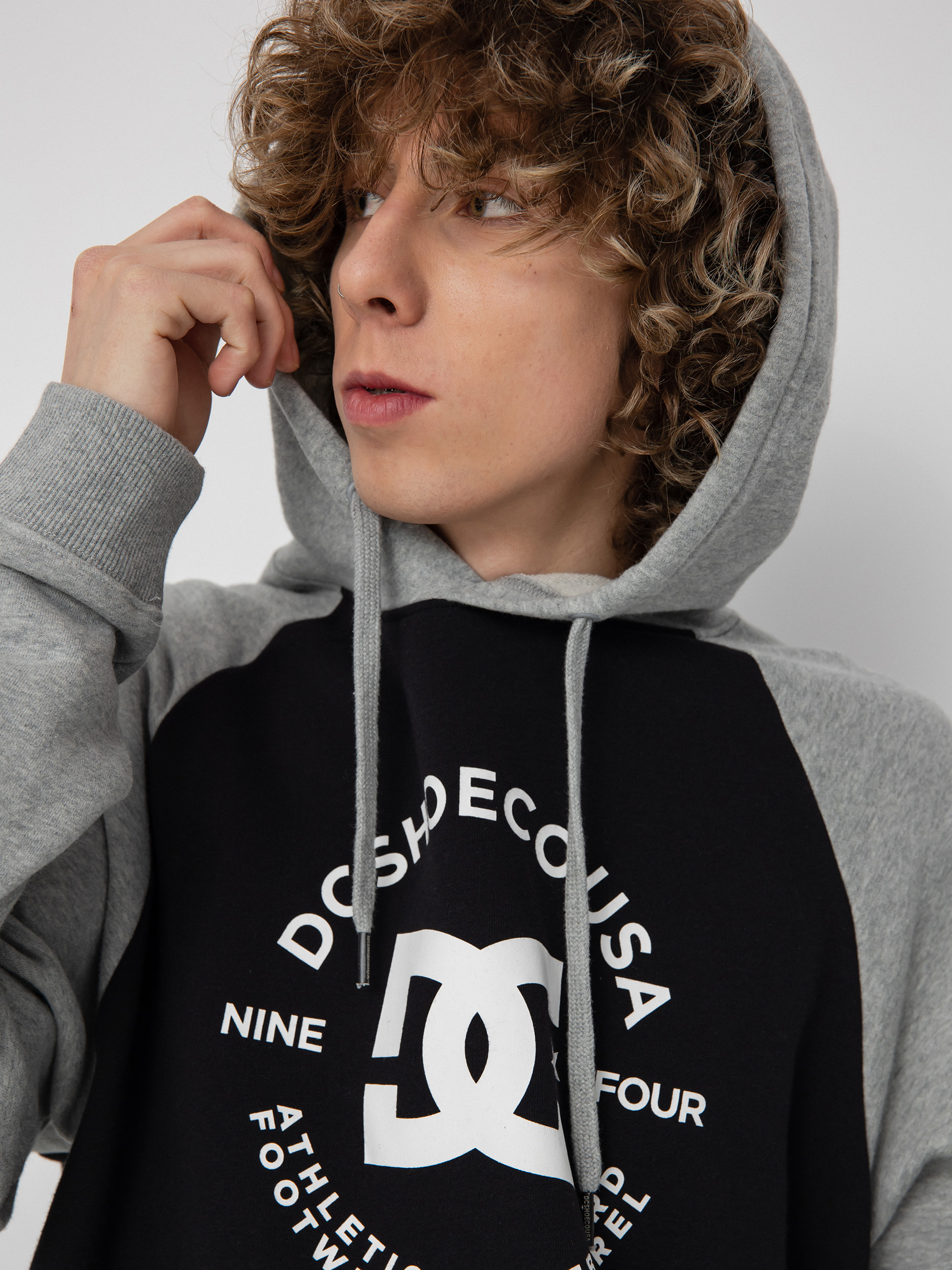 DC Star Pilot Raglan HD Hoodie (black/grey heather)