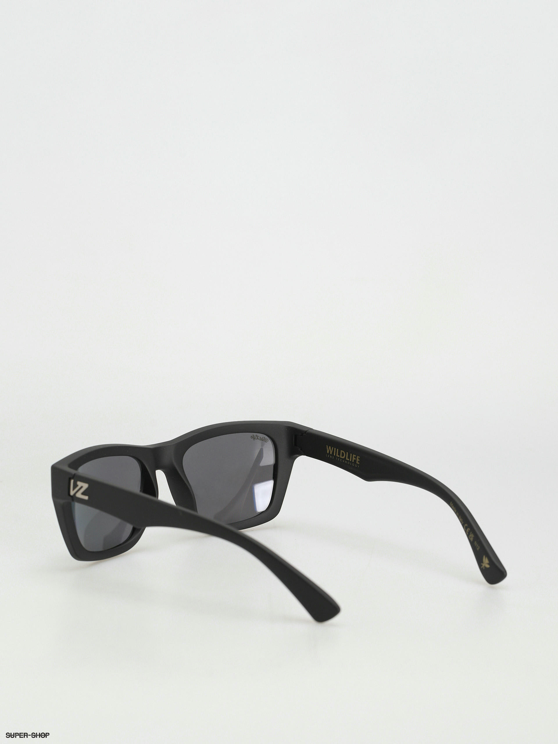 Von Zipper Mode Polar Sunglasses (blk sat/blu flsh plr)