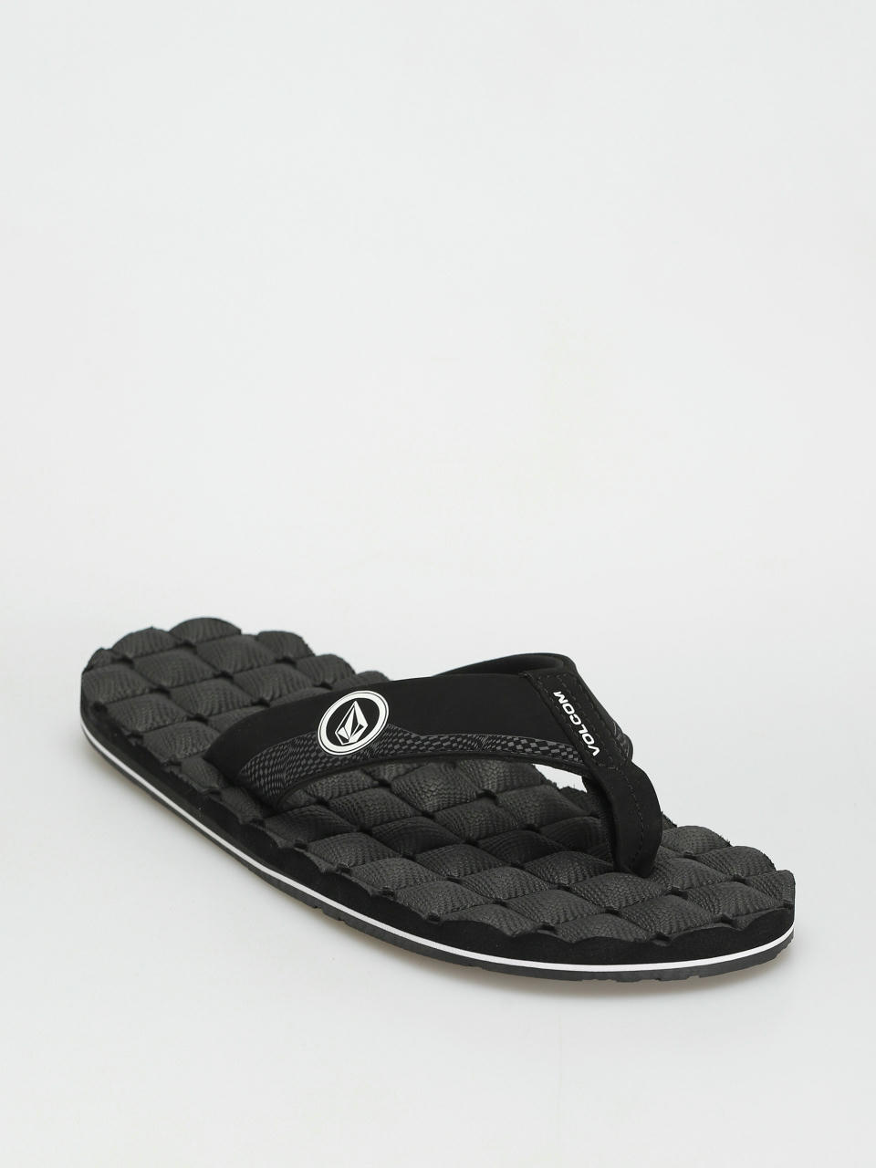 Volcom Recliner Flip Flops (black white)