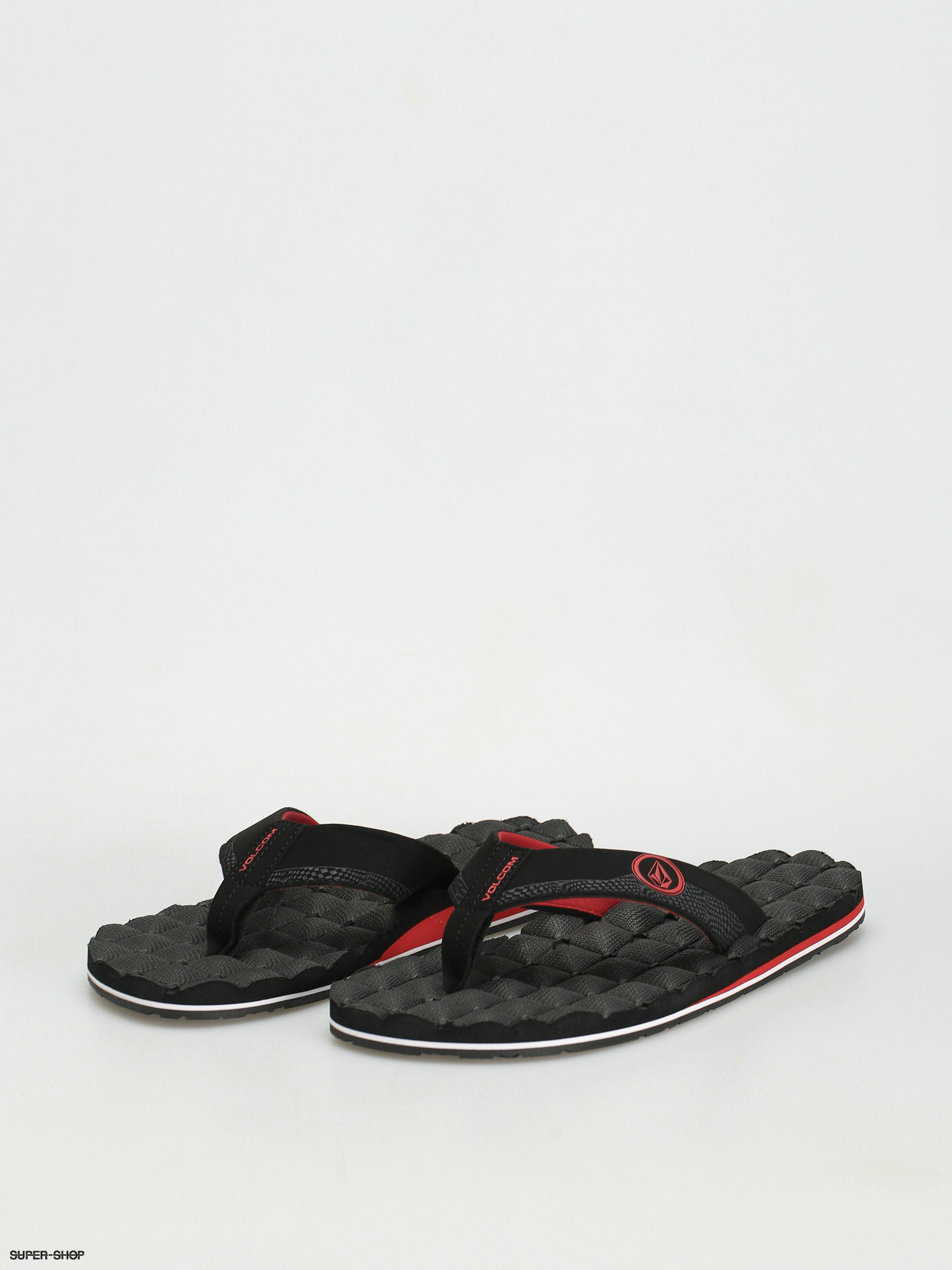 Volcom Recliner Flip flops ribbon red