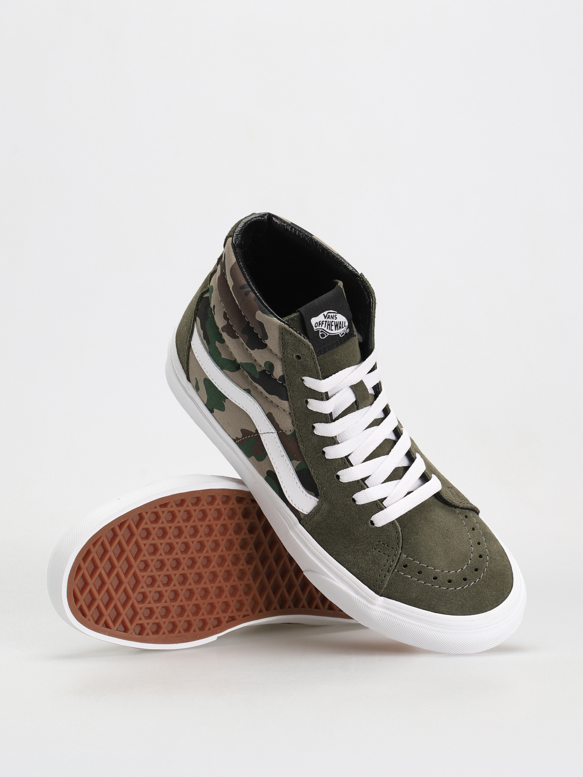 Vans Sk8 Hi Schuhe (camo olive/white)