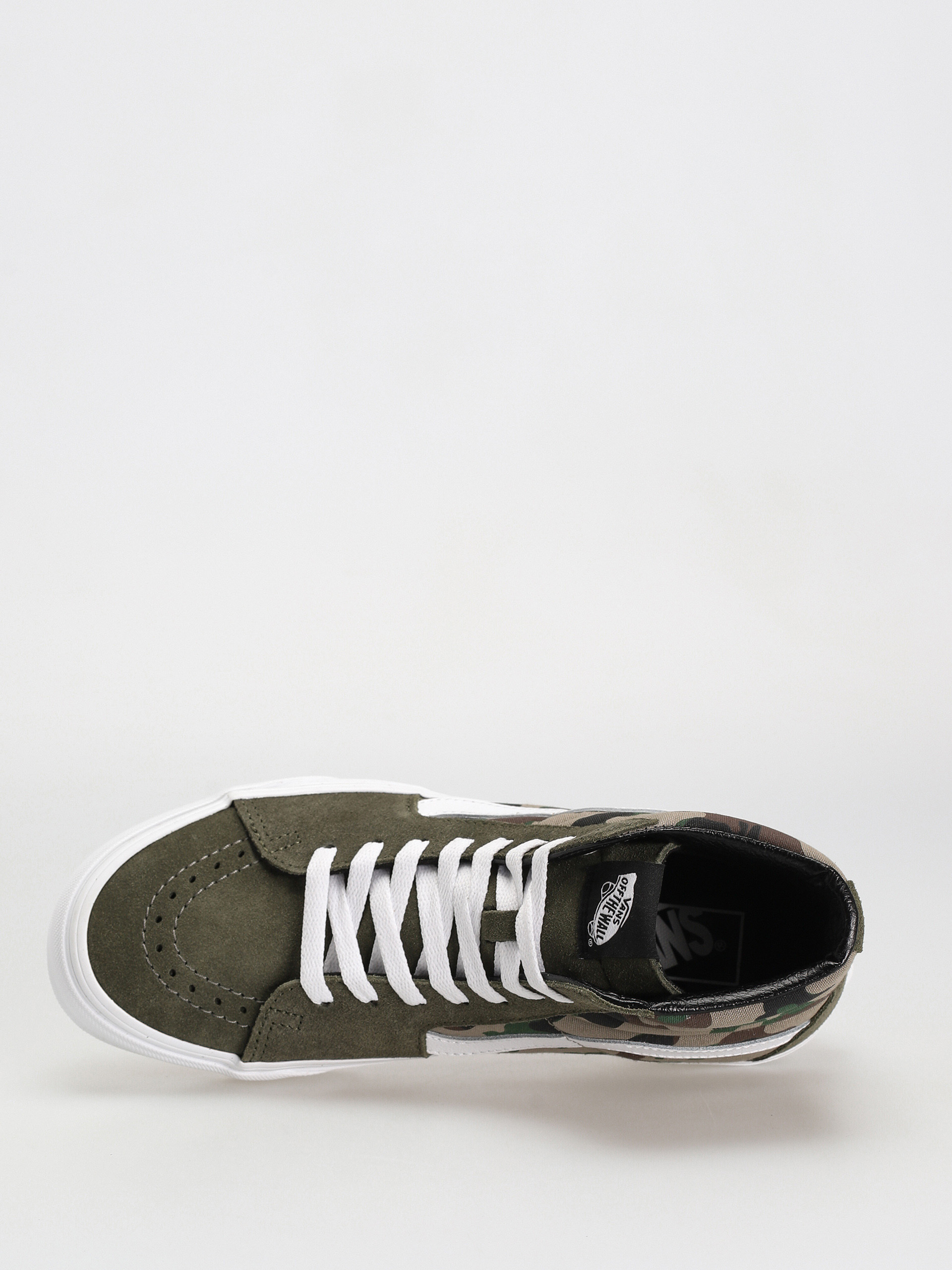 Vans Sk8 Hi Shoes (camo olive/white)
