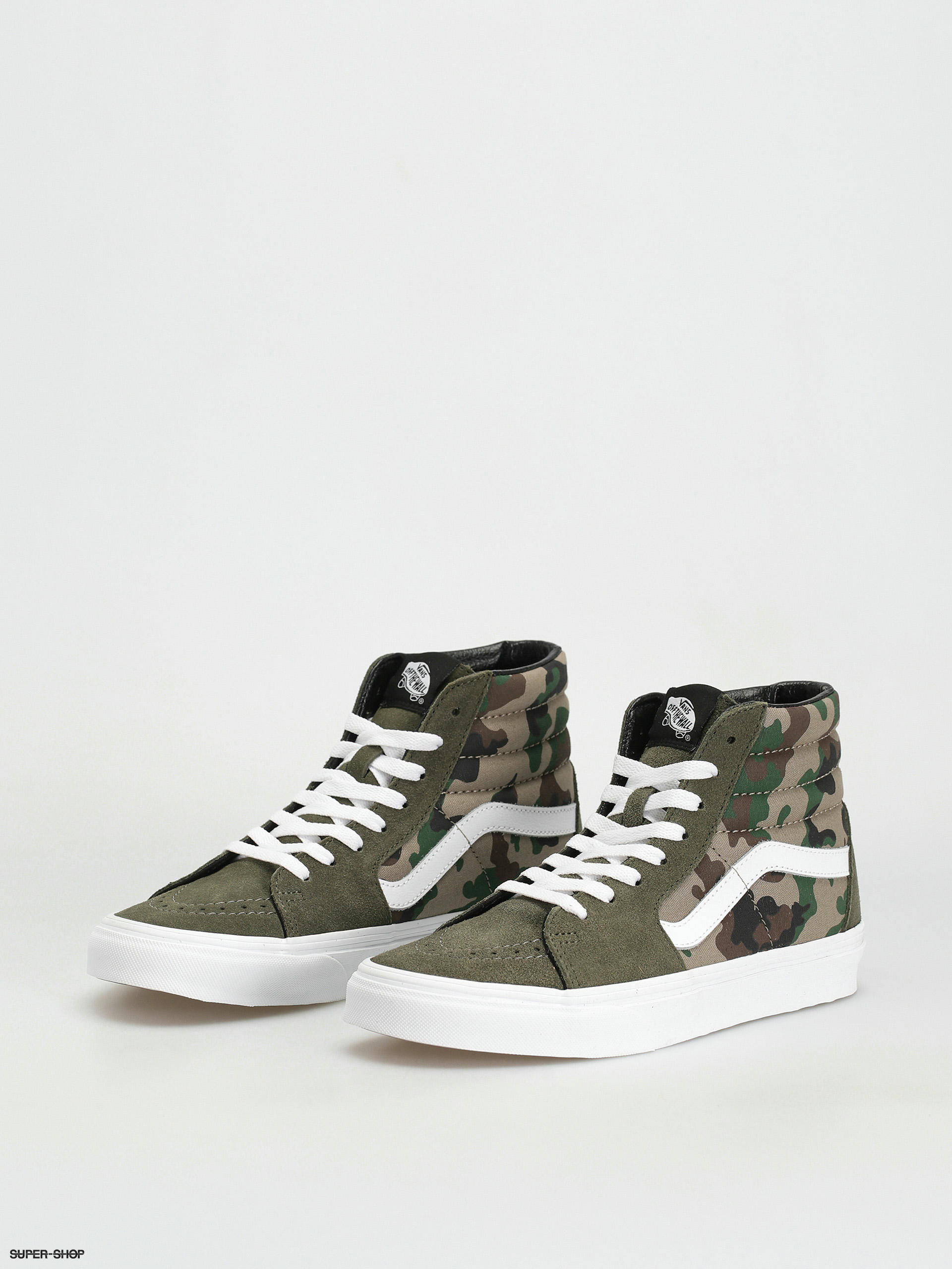 Camo vans shoes high top hotsell