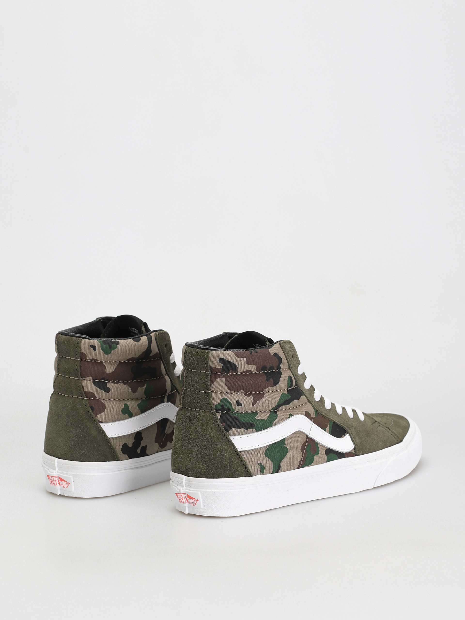 Vans Sk8 Hi Shoes (camo olive/white)
