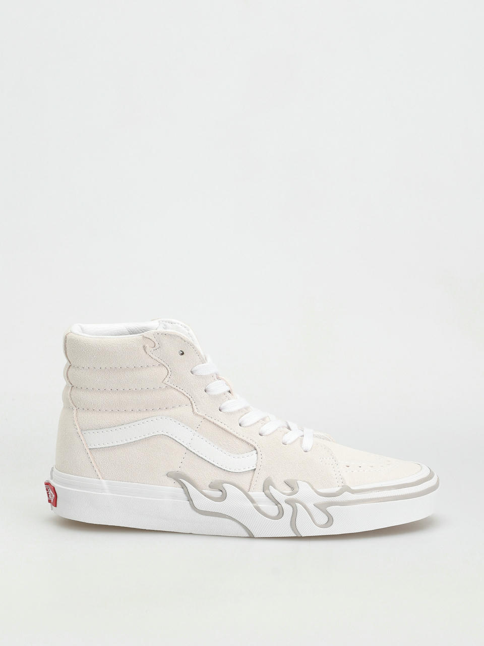 Vans Sk8 Hi Flame Schuhe (suede white/white)