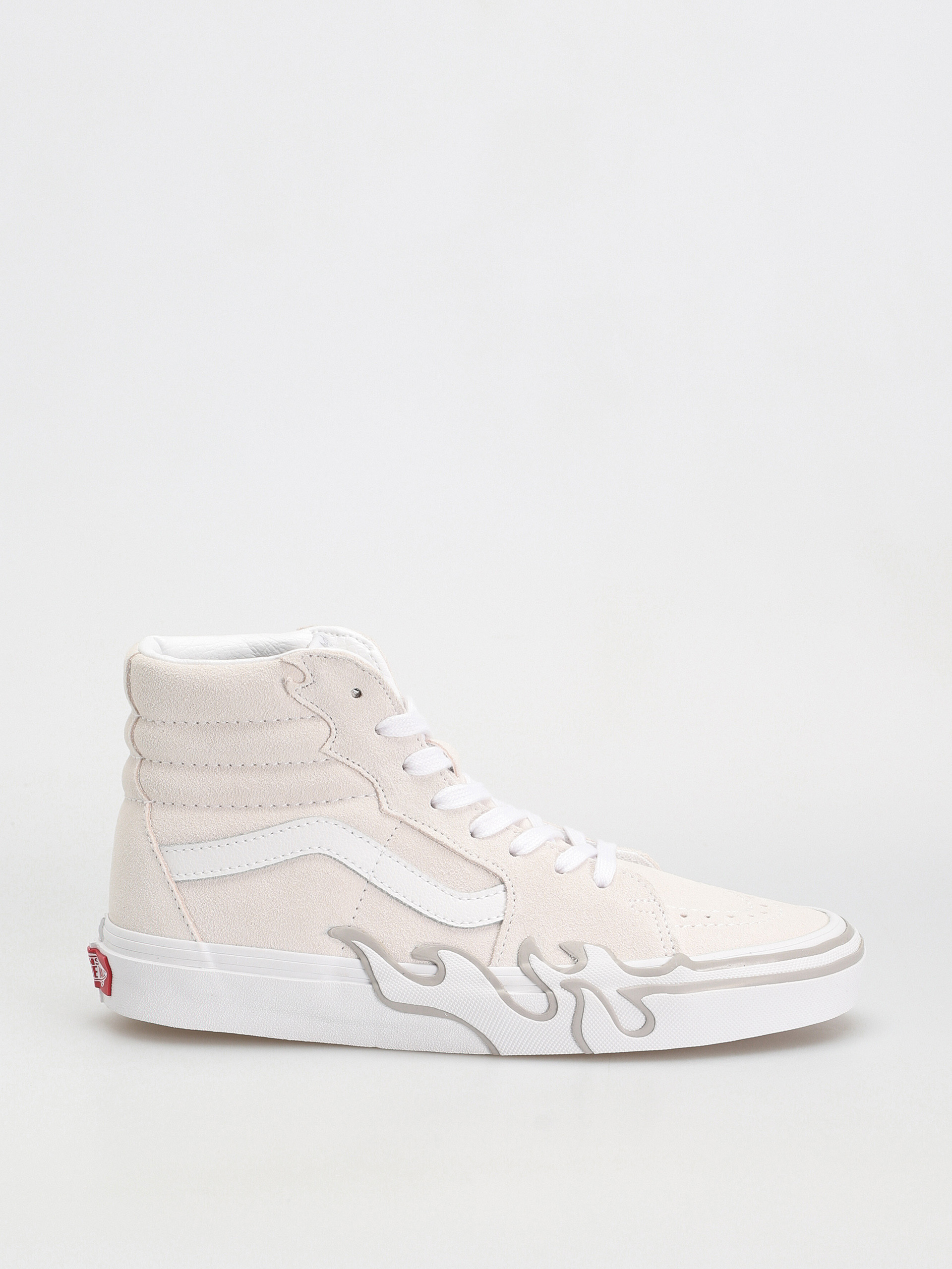 Vans Sk8 Hi Flame Schuhe (suede white/white)