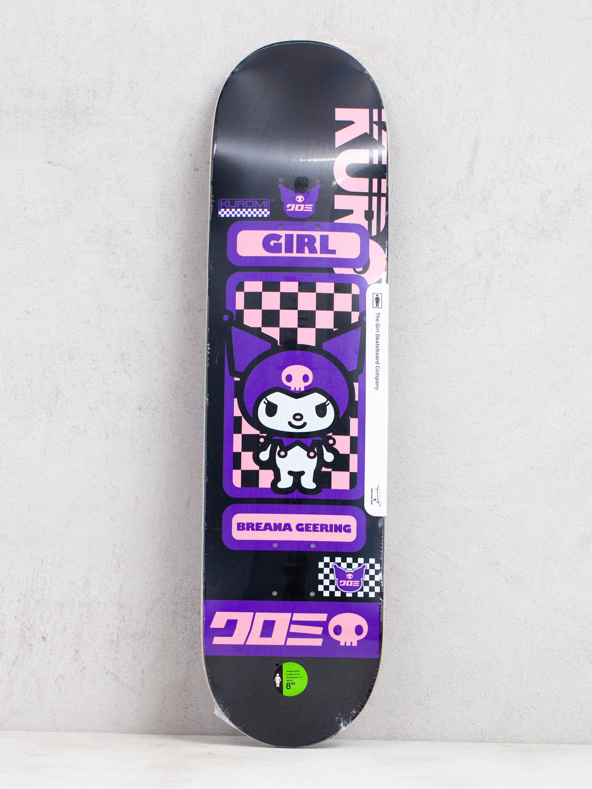 Girl Skateboard Geering Sanrio Tokyo Deck (black)