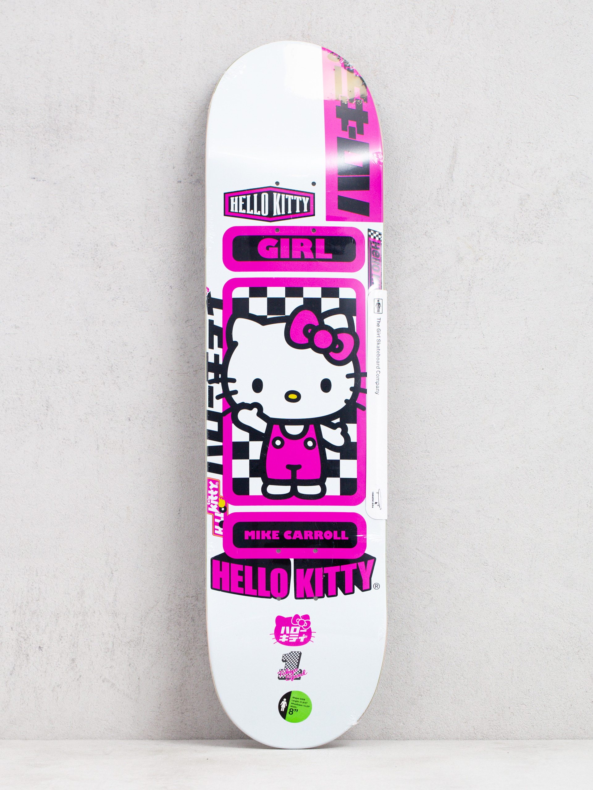 Girl Skateboard Carroll Sanrio Tokyo Deck (white)