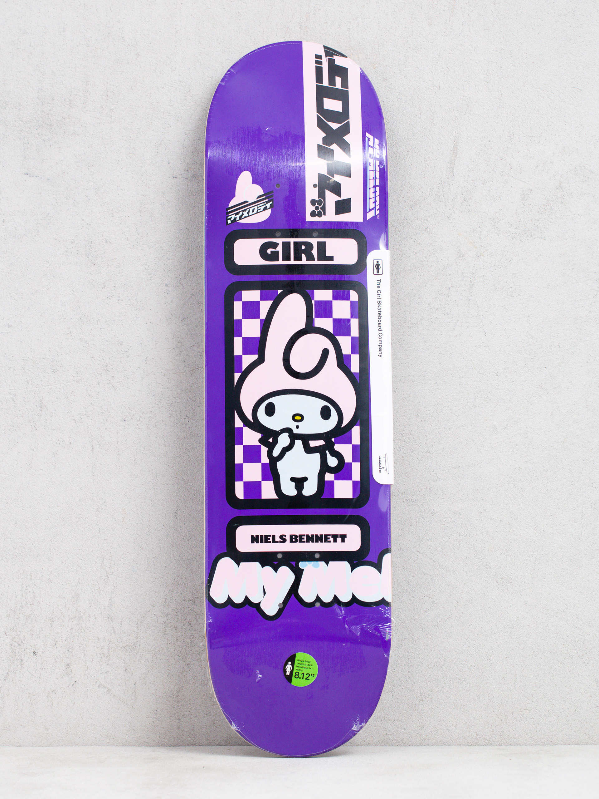 Girl Skateboard Sanrio Tokyo Speed Deck (purple)