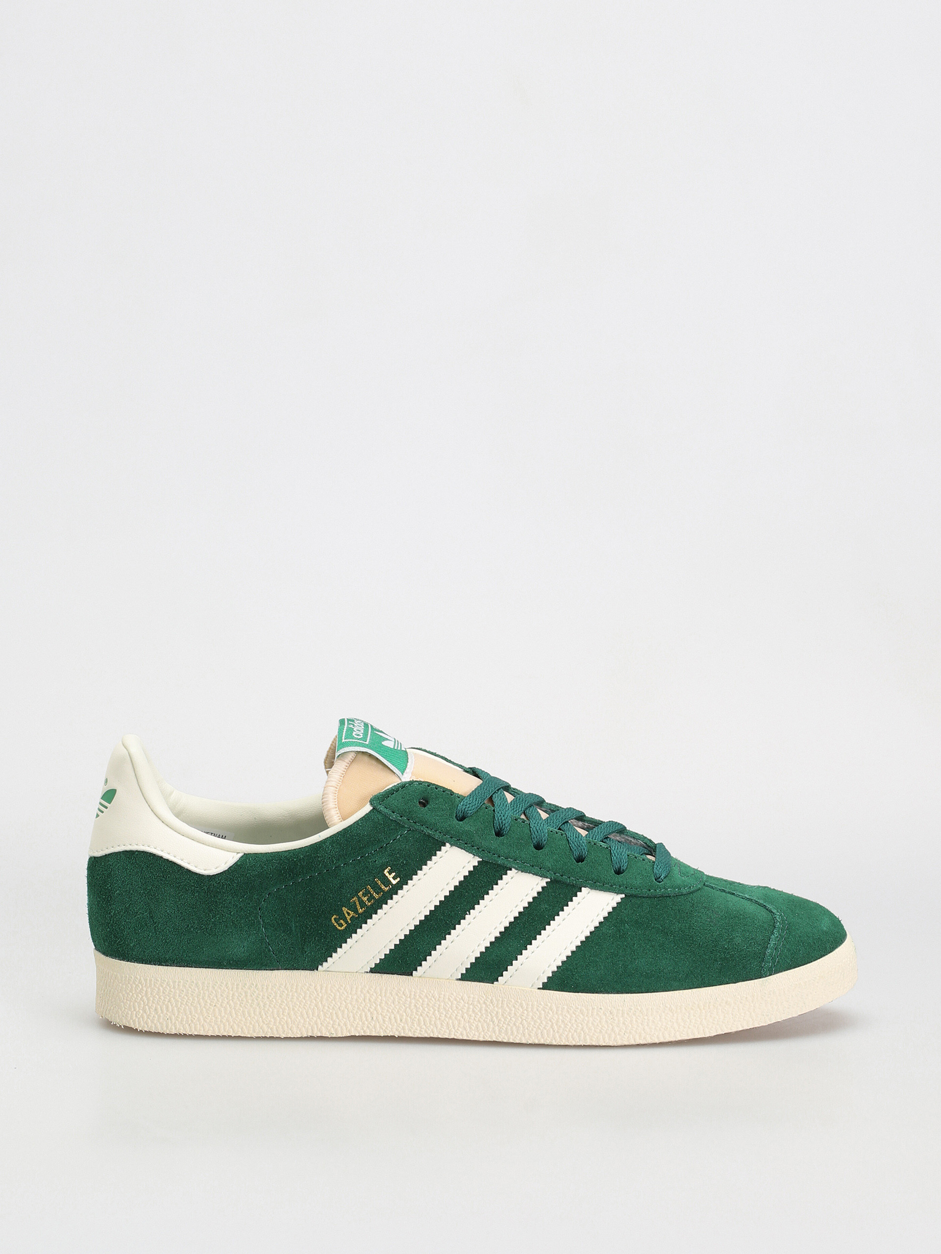 adidas Originals Gazelle Shoes (drkgrn/owhite/cwhite)