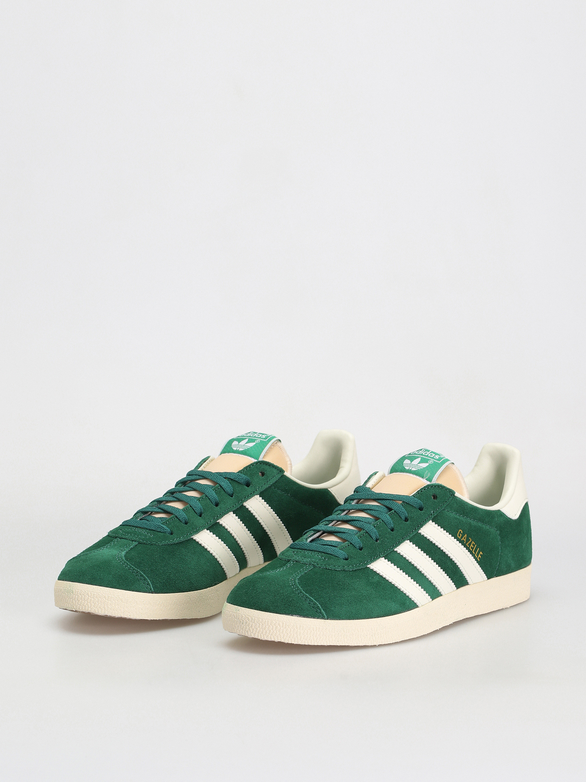 adidas Originals Gazelle Shoes (drkgrn/owhite/cwhite)