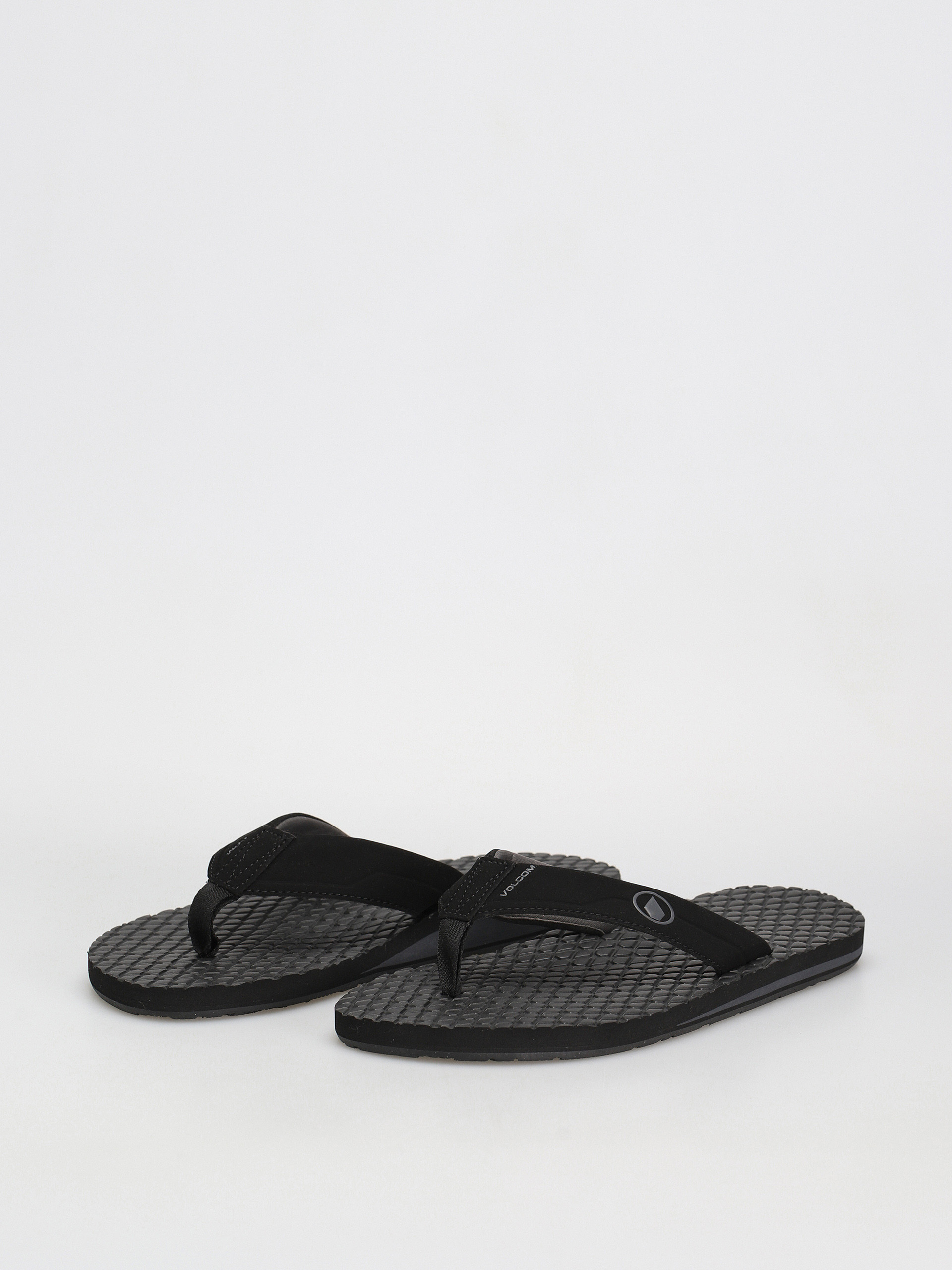 Volcom Eco Recliner 2 Flip Flops (black grey)
