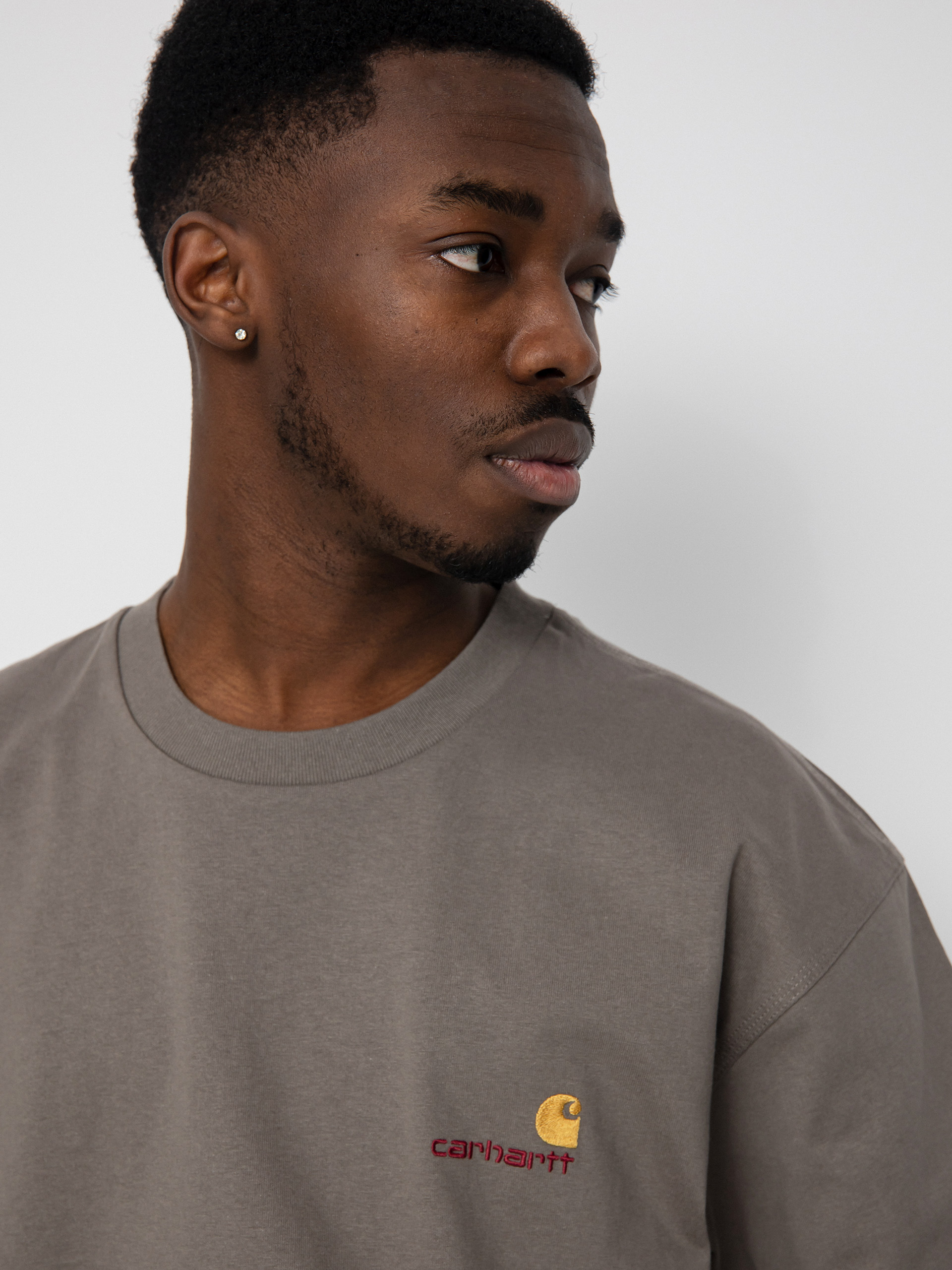 Carhartt WIP American Script T-shirt - grey (teide)