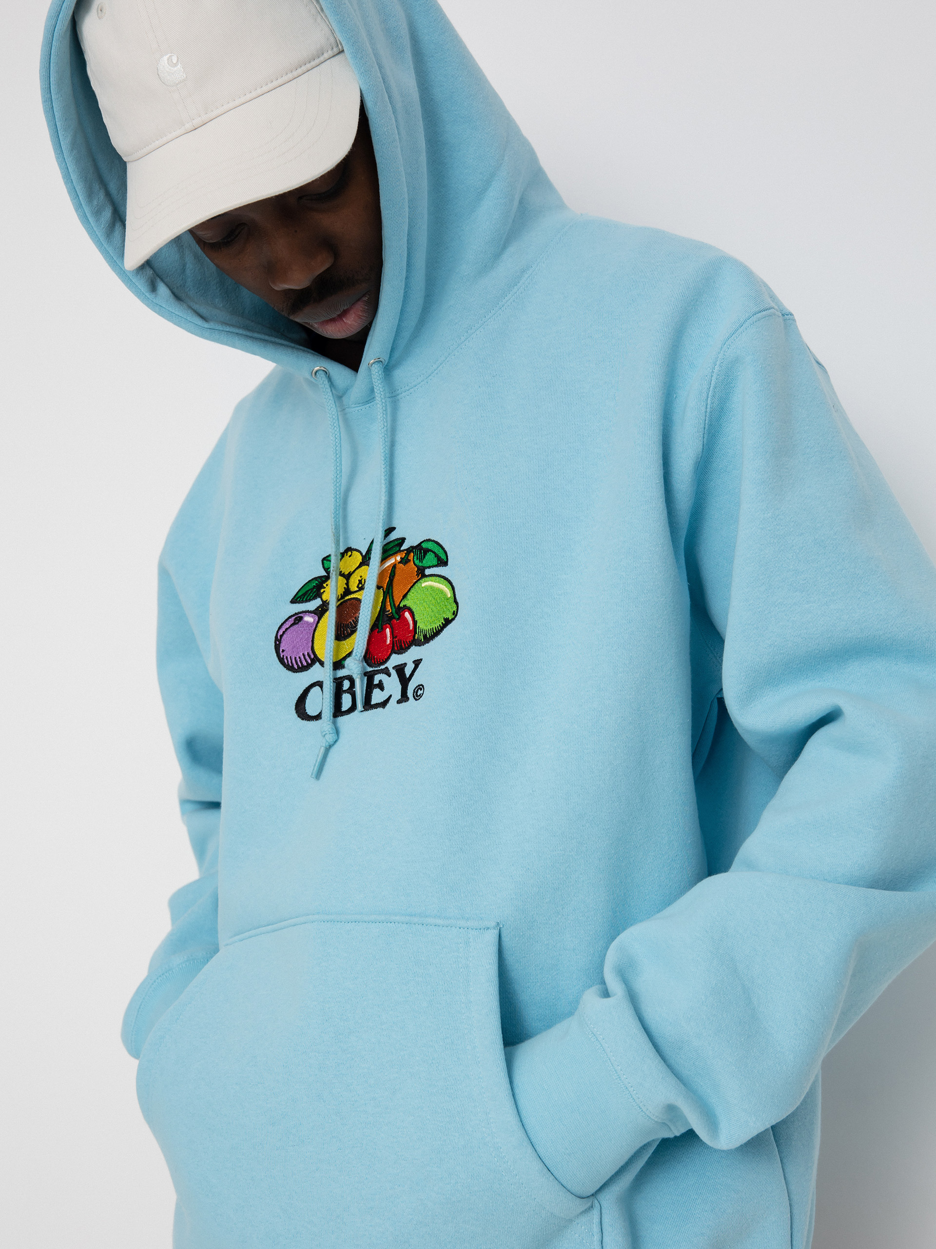 OBEY Basket HD Hoodie (sky blue)