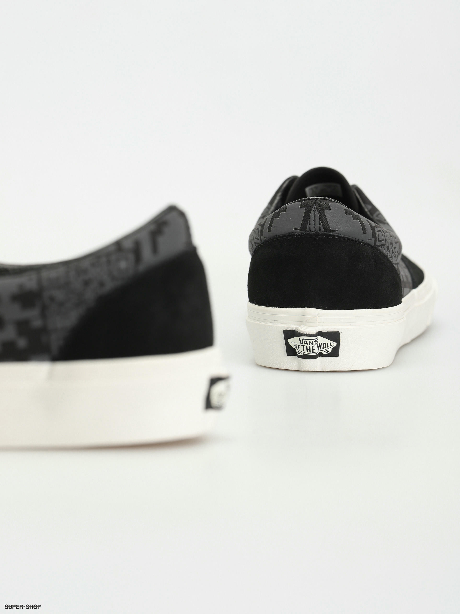 Reflective vans sale slip ons checkerboard