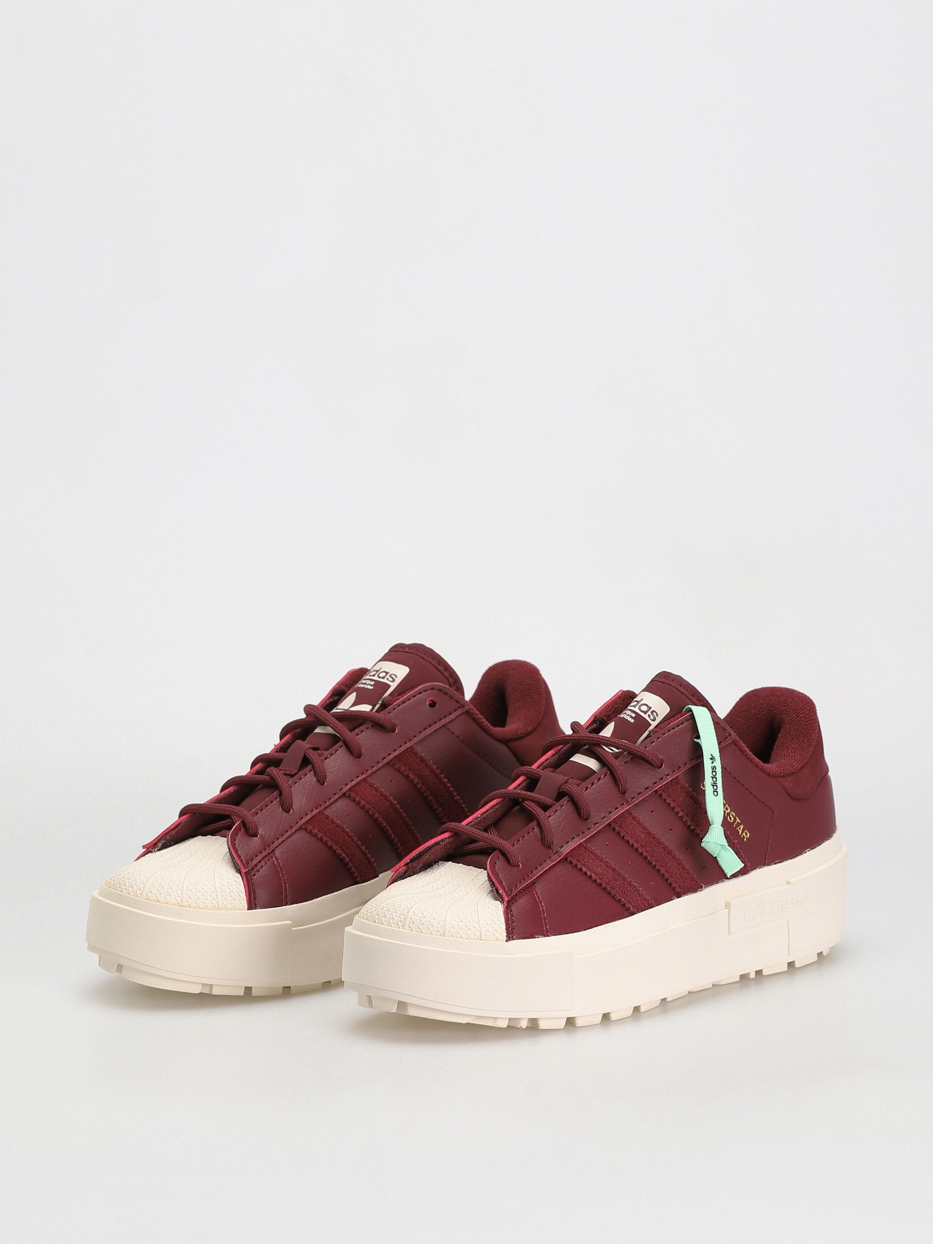 Adidas originals pink leather deconstructed superstar 80s sneaker sale