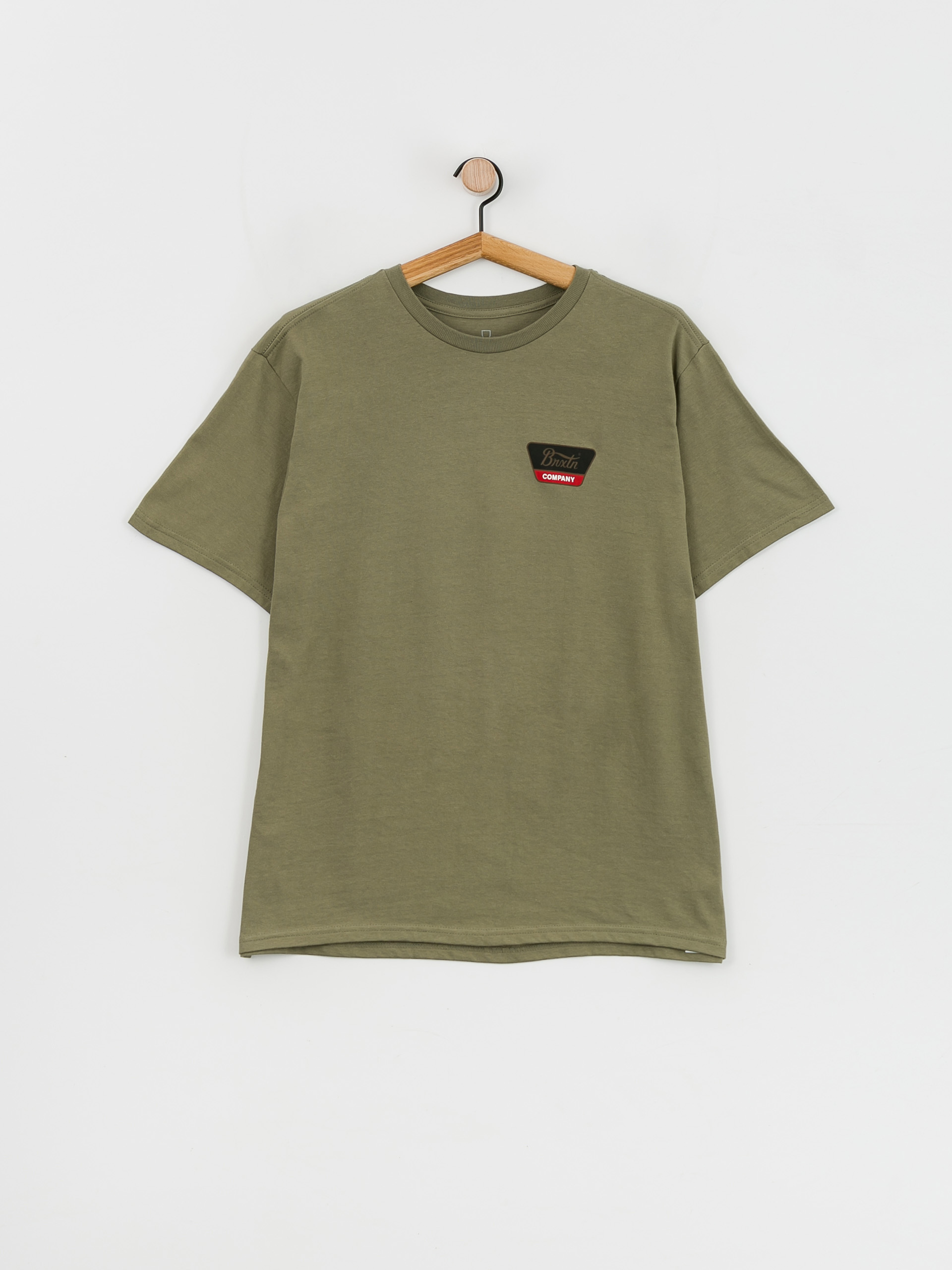 Brixton Linwood T-shirt (olive surplus/gold/aloha red)