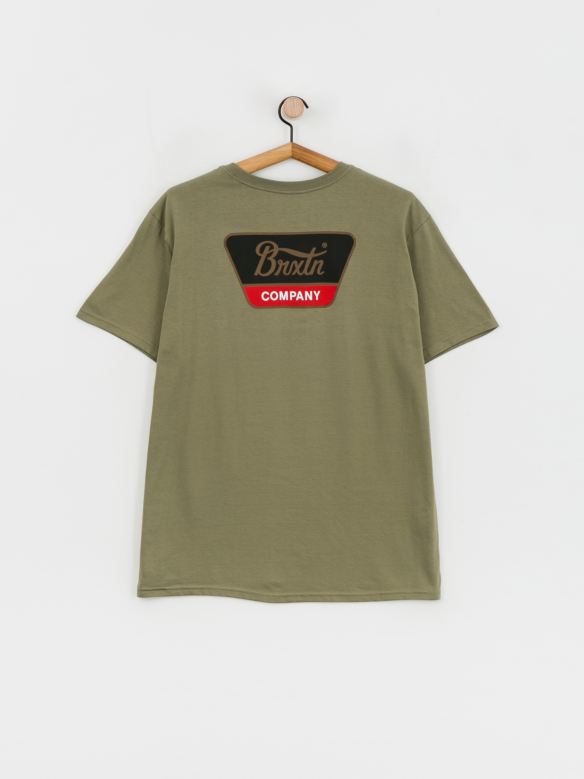 Brixton Linwood T-shirt (olive surplus/gold/aloha red)
