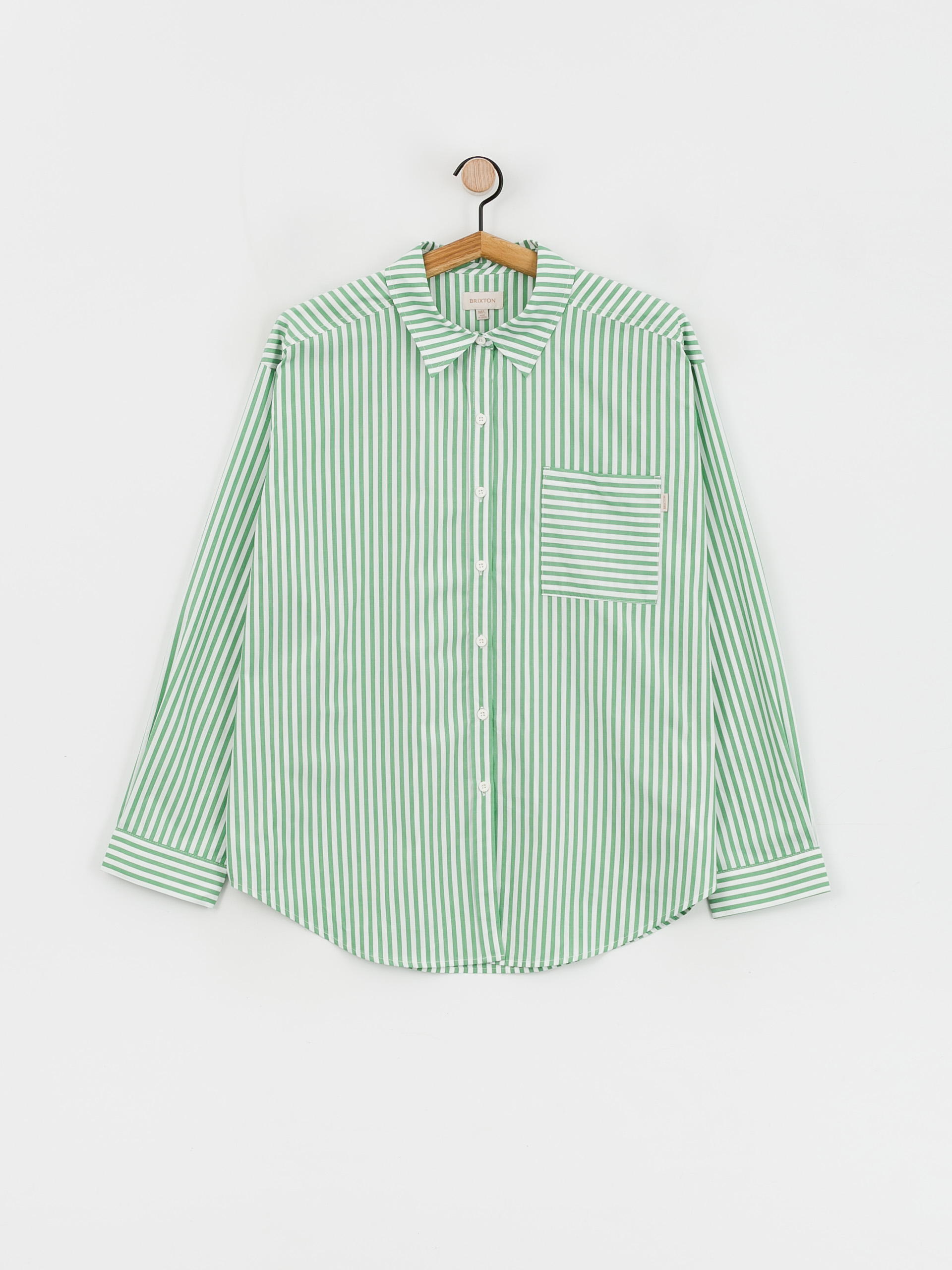 Brixton Sidney Oversized Ls Shirt Wmn (leprechaun)