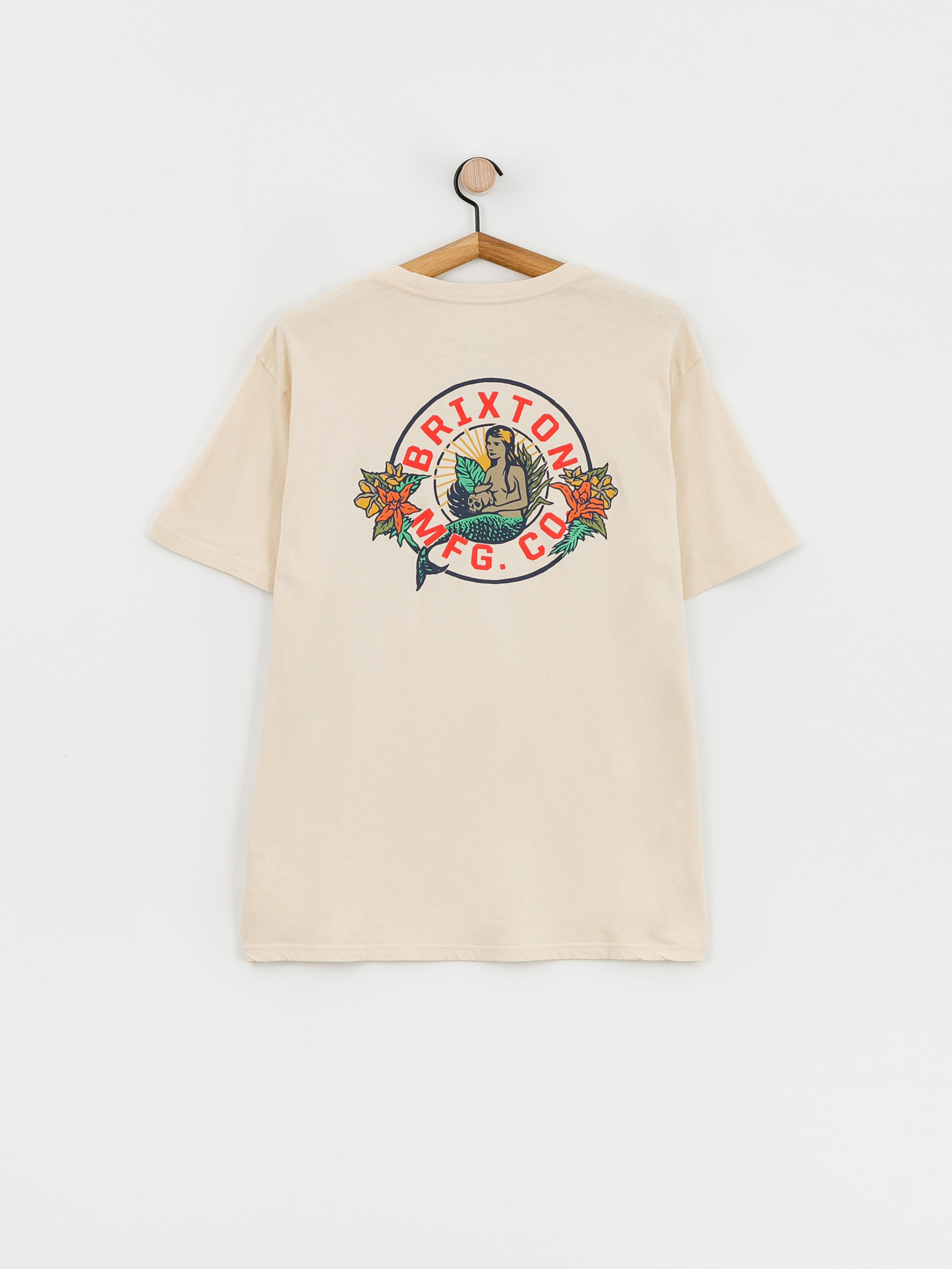 Brixton Geneva T-shirt (cream worn wash)