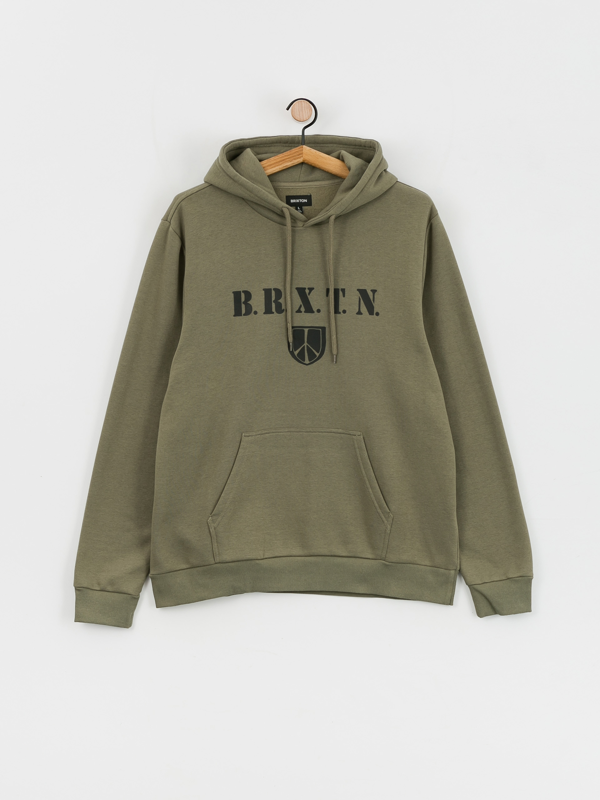 Brixton Peace Shield HD Hoodie (olive surplus)