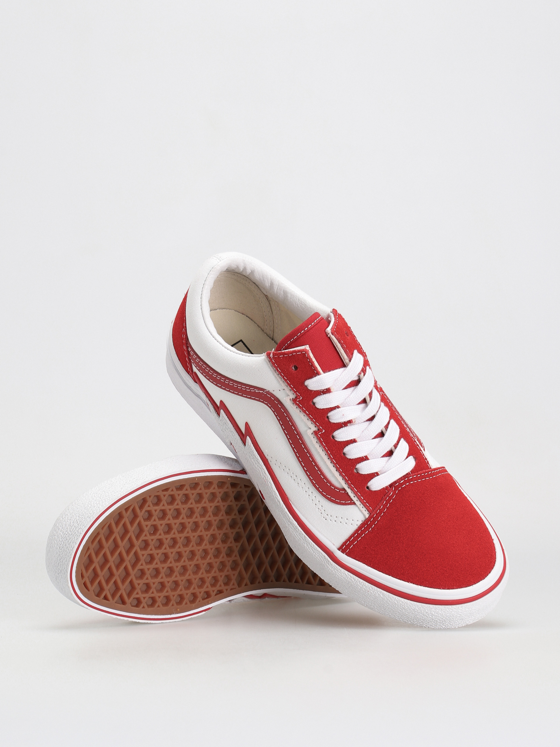 Vans Old Skool Bolt Shoes (2 tone red/true white)