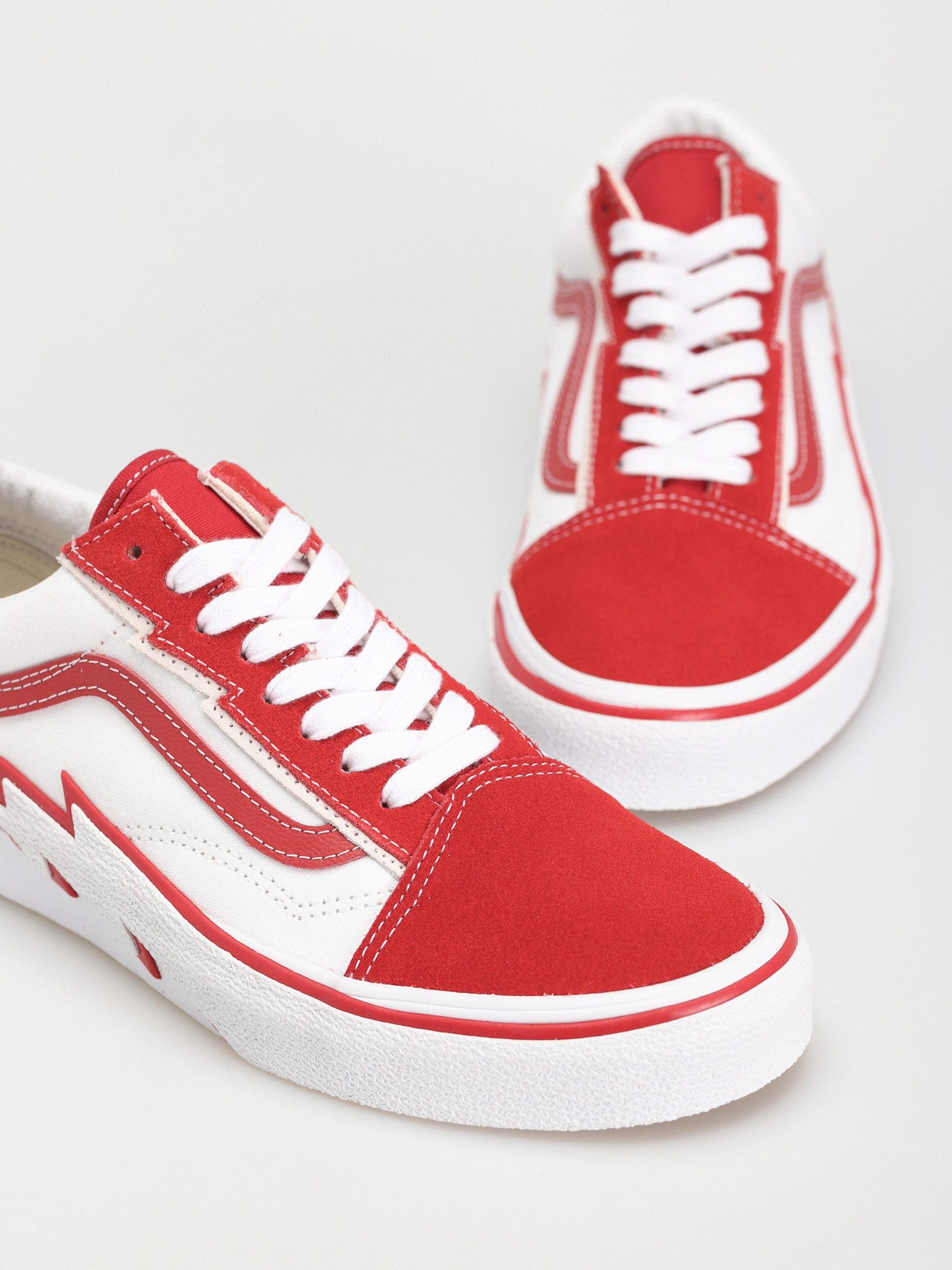 Vans Old Skool Bolt Shoes (2 tone red/true white)