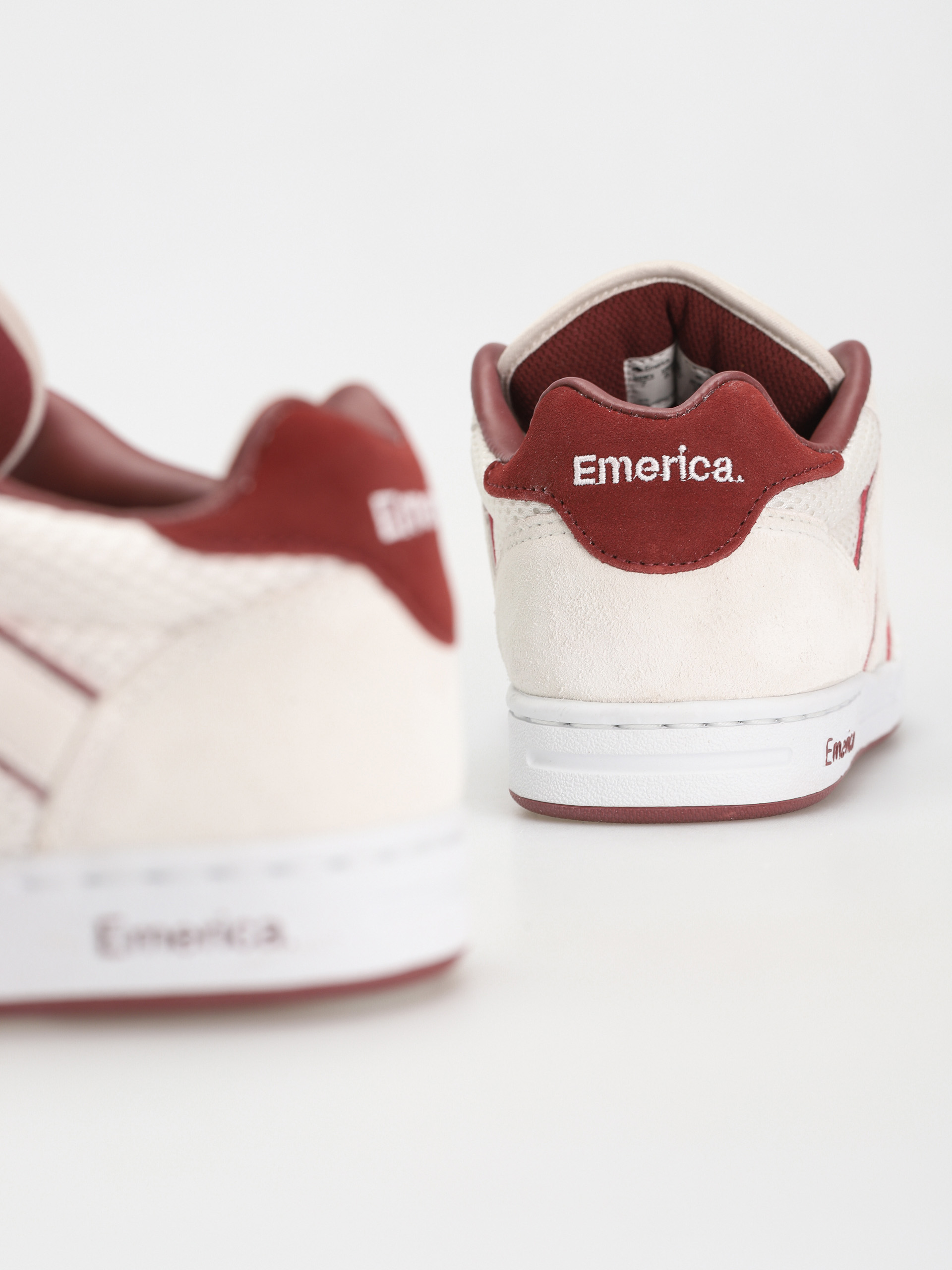 Emerica Og-1 Shoes (white/burgundy)