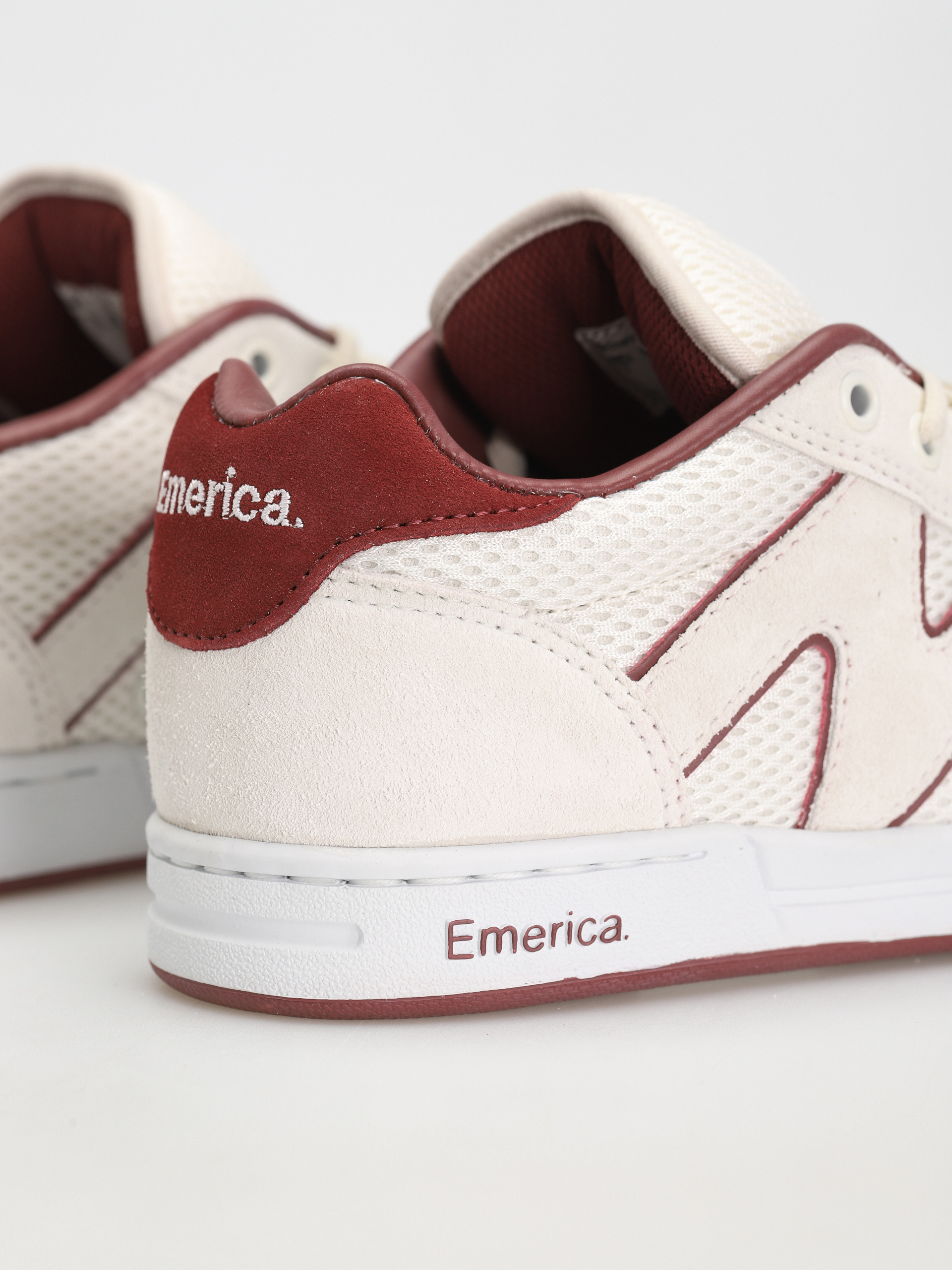 Emerica Og-1 Shoes (white/burgundy)