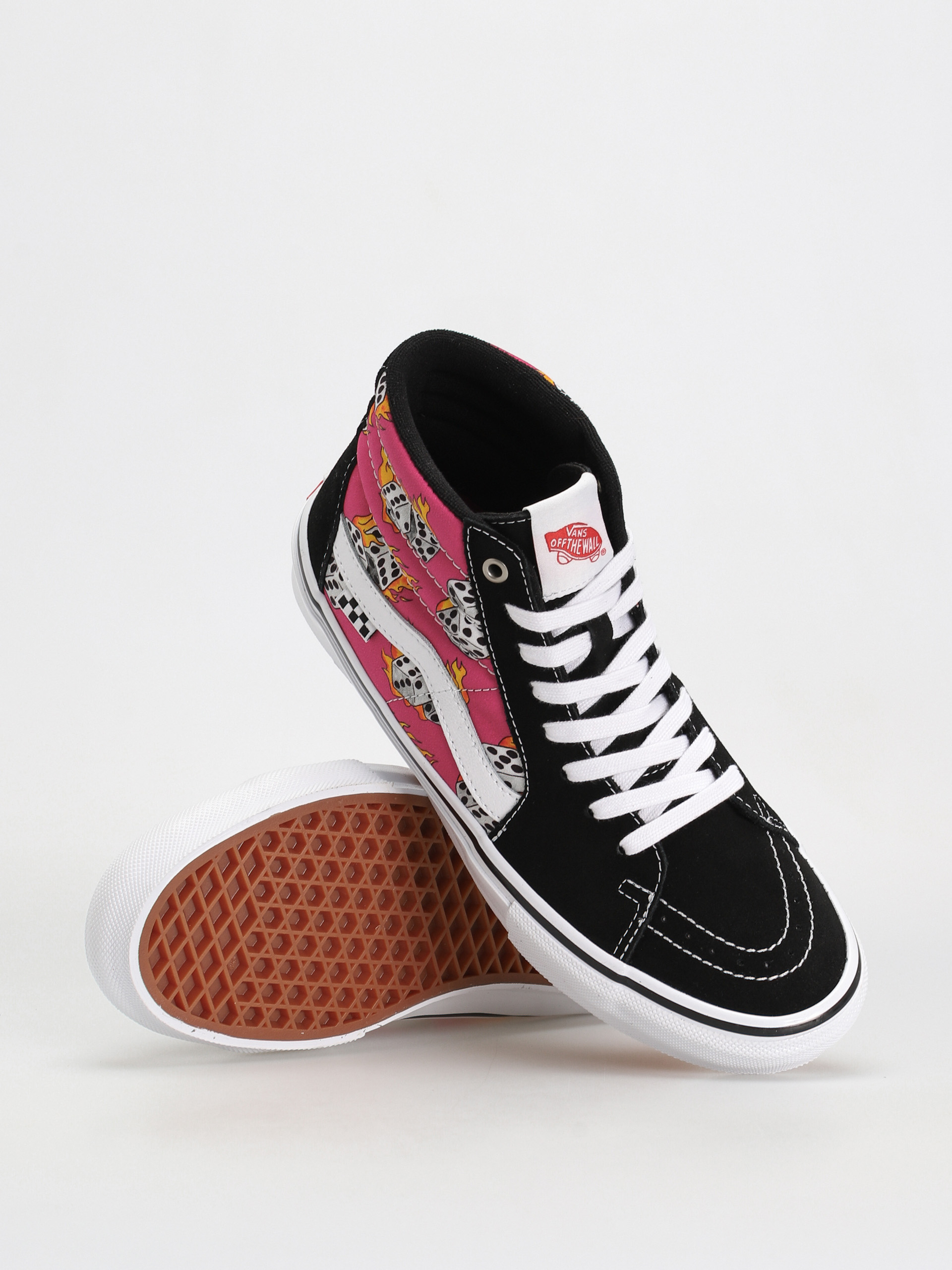 Vans Skate Sk8 Hi Shoes (fuchsia fedora)
