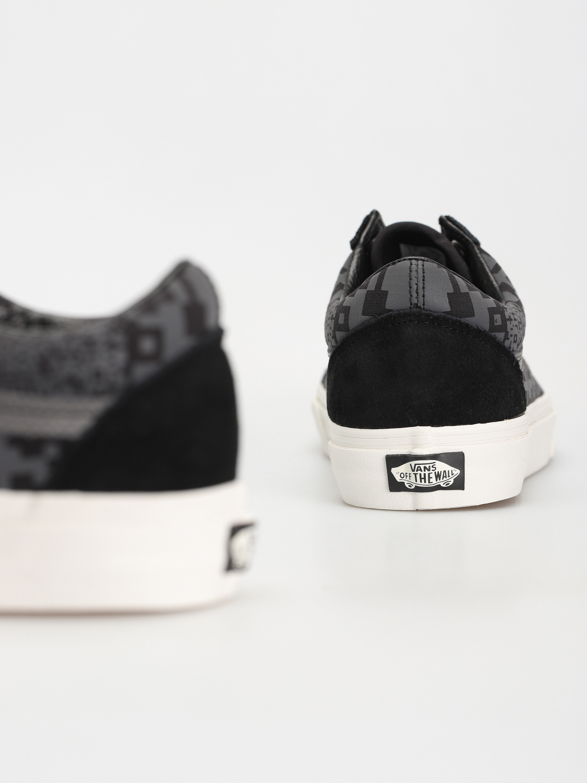 Vans Old Skool Schuhe (qr checkerboard black/reflective)