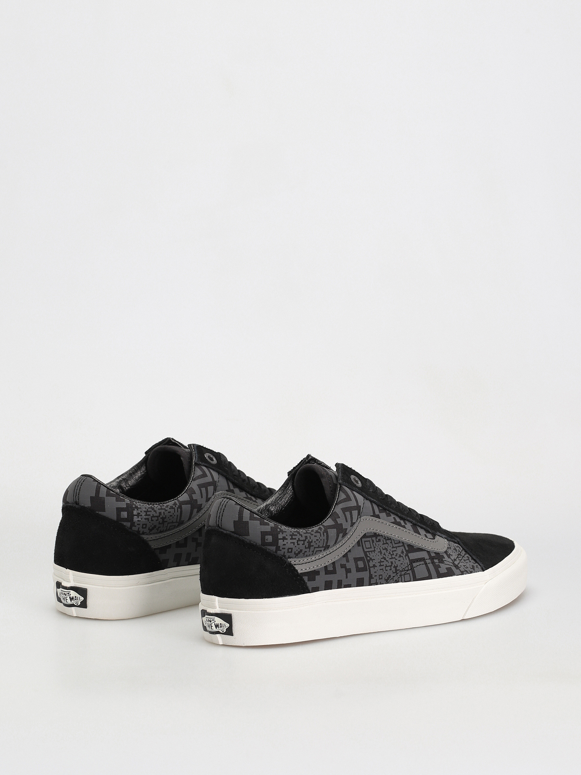 Vans Old Skool Schuhe (qr checkerboard black/reflective)