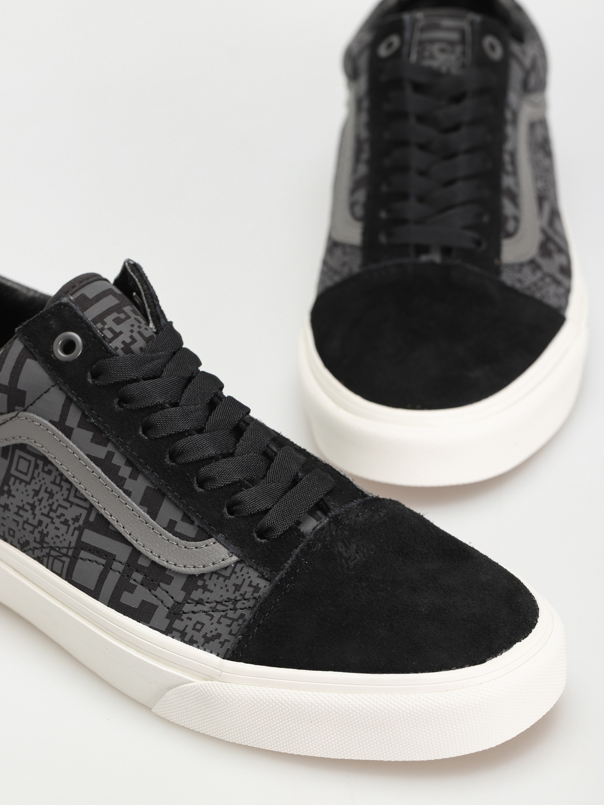 Vans Old Skool Schuhe (qr checkerboard black/reflective)